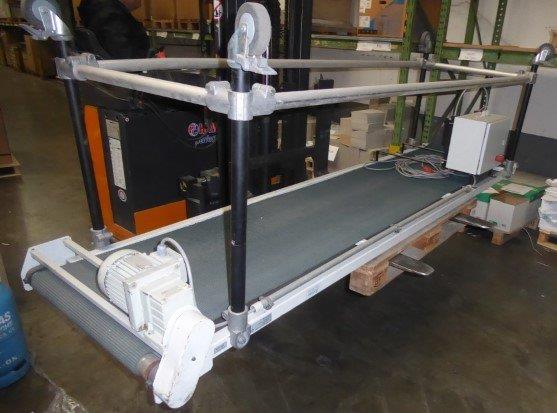 Used heavy structured rubber conveyor belt mobile frequencycontrolled belt conveyor Pfaff 603000