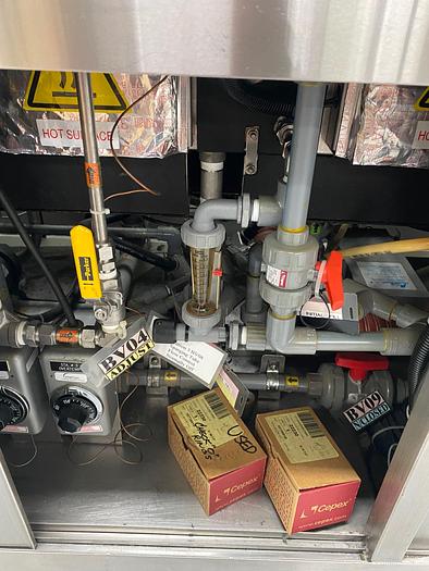 Used Crest Ultrasonics 4-Bath Station Ultrasonic Clean Line OC4-1218-HE