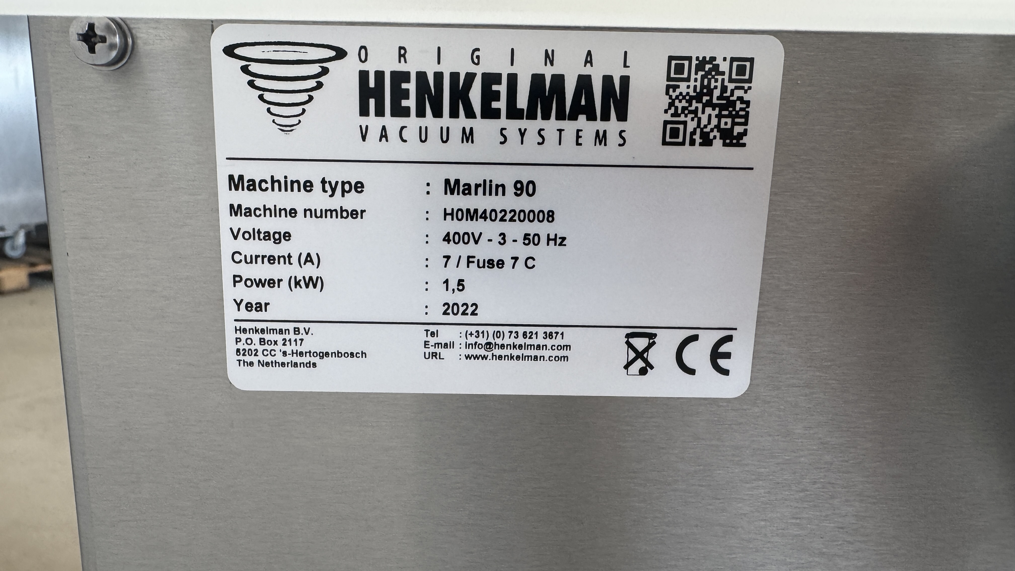 Used Vakuummaskin Henkelman Marlin 90 -2022 #2614