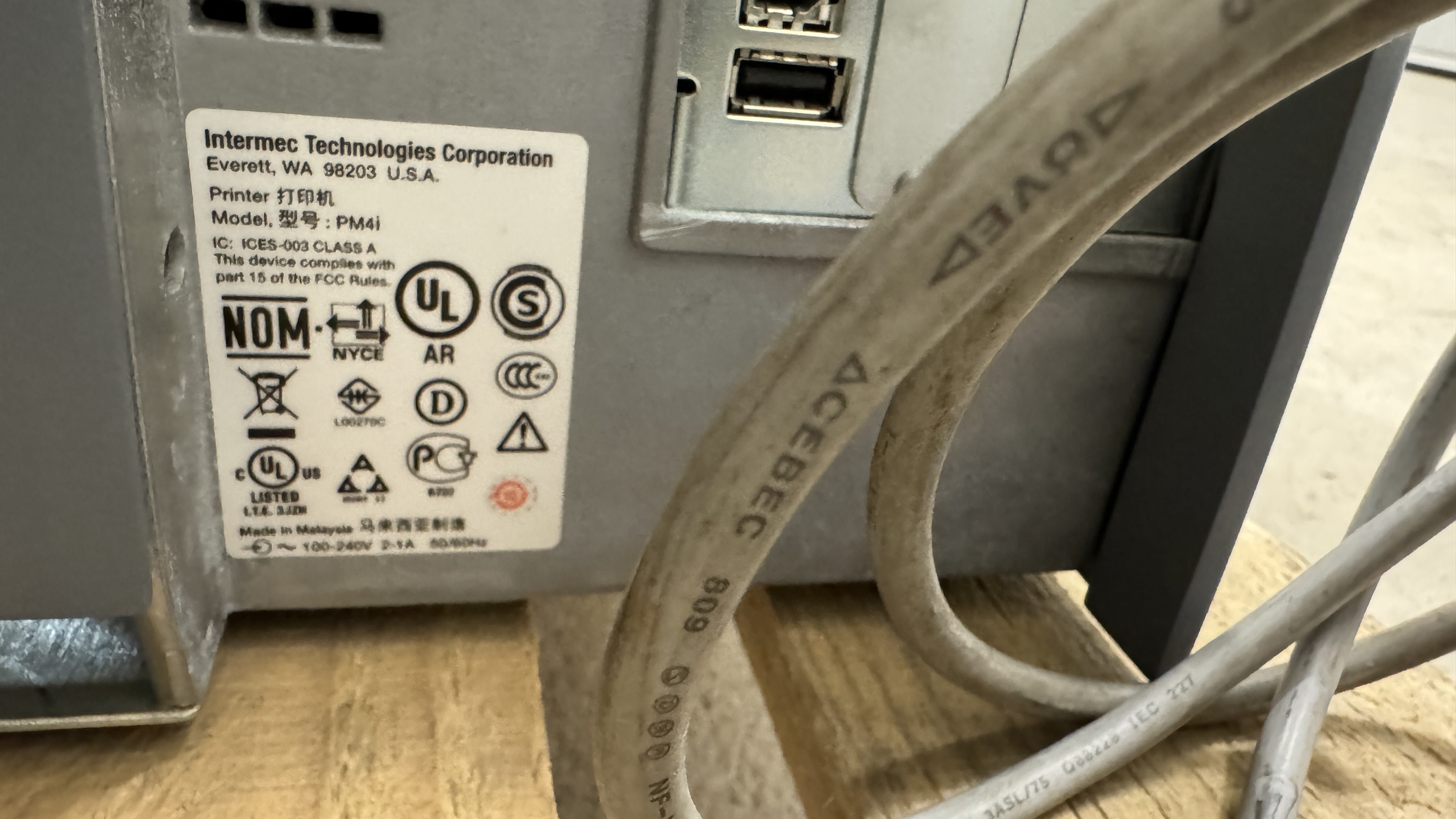 Used Intermec Etikettskrivare PM4i #2179