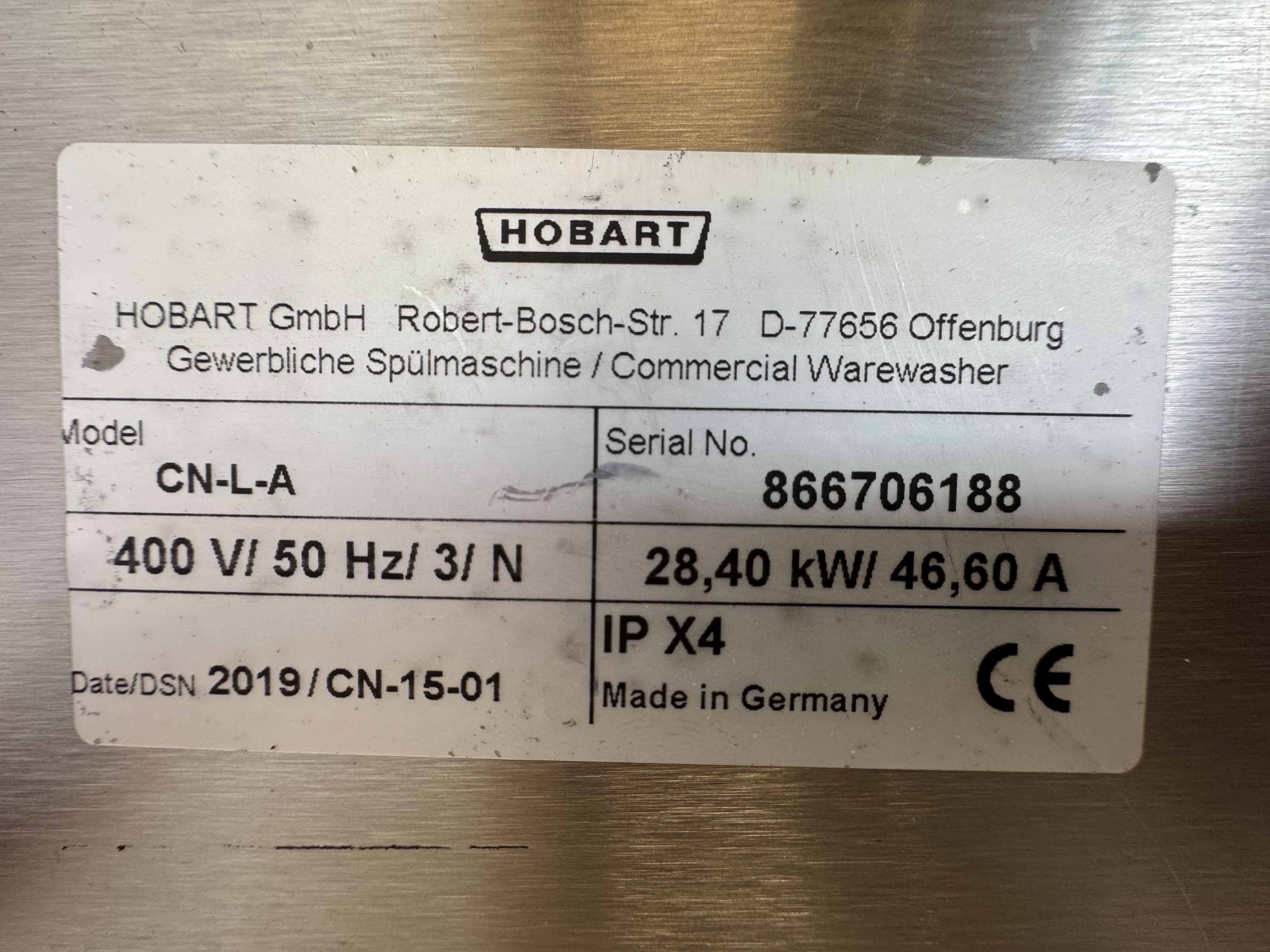 Used HOBART CN-L-A #2836