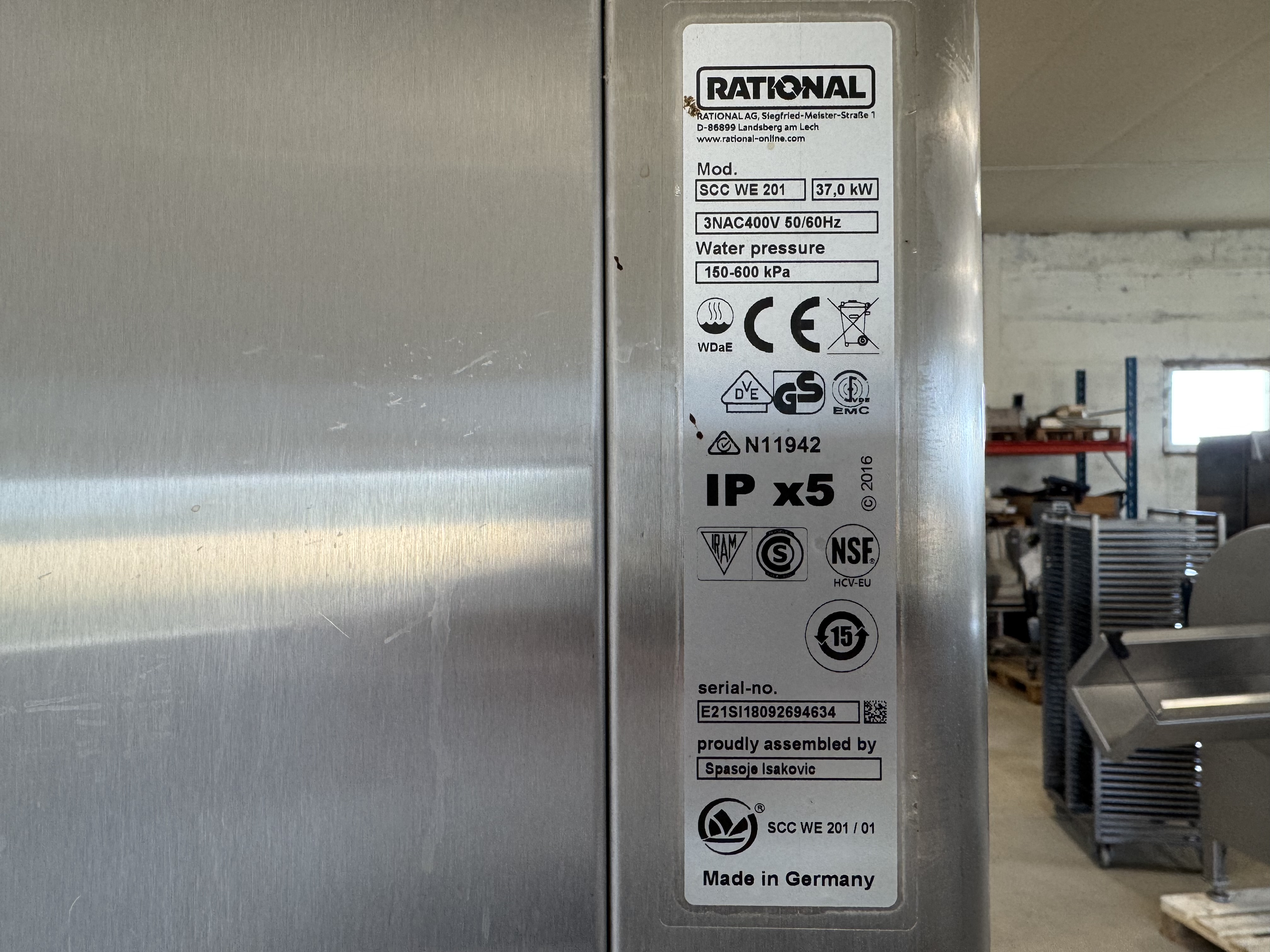 Used Ugn Rational SCC WE 201 #2934
