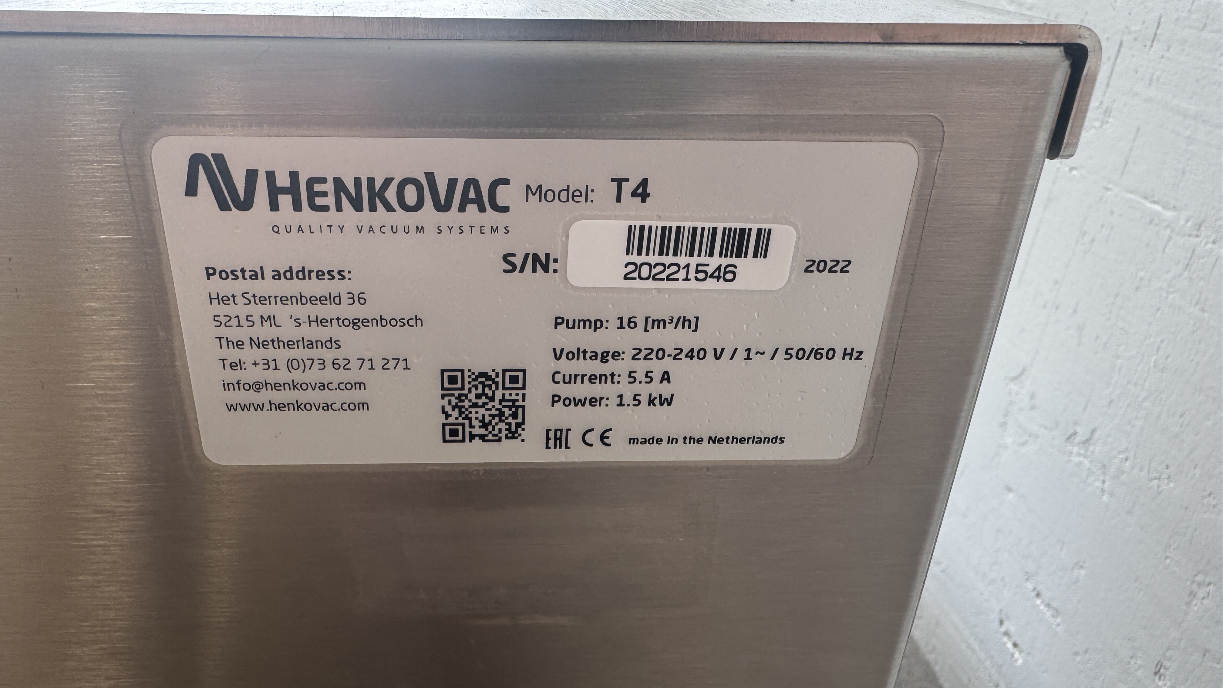 Used Vakuummaskin Henkovac T4 #2628