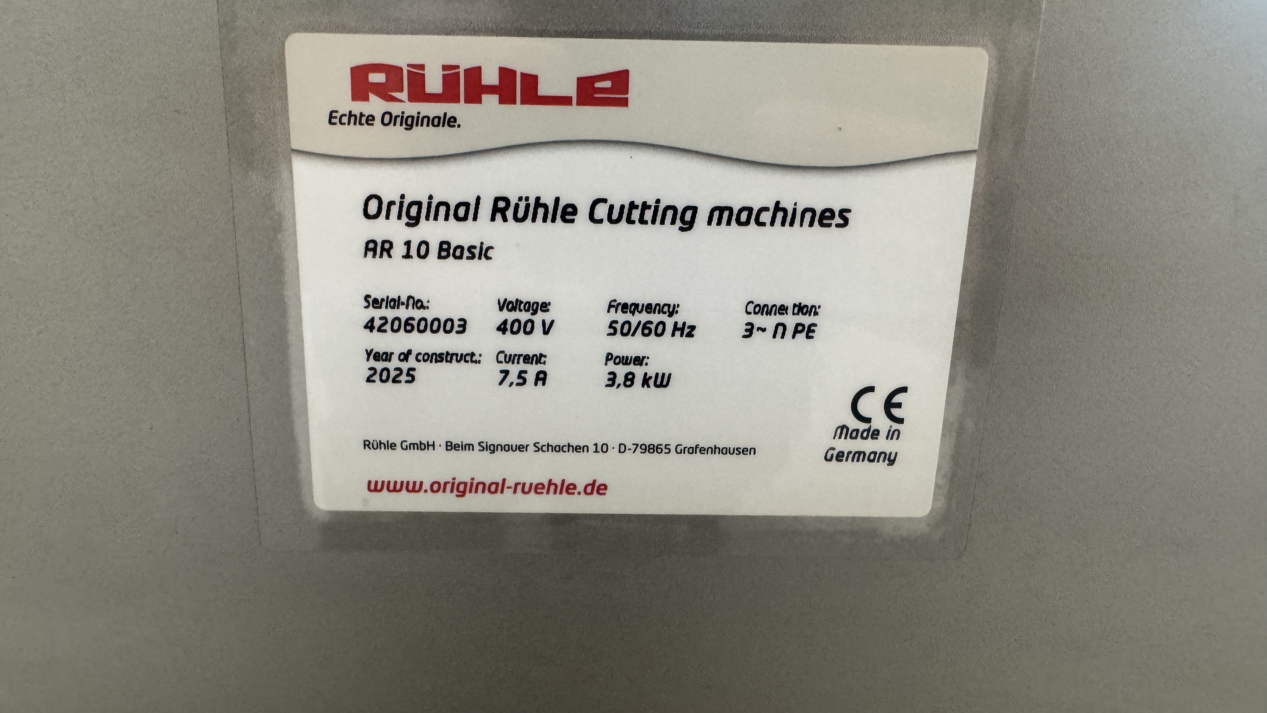 Used Tärningsmaskin Rühle AR 10 Basic -2025 Demo