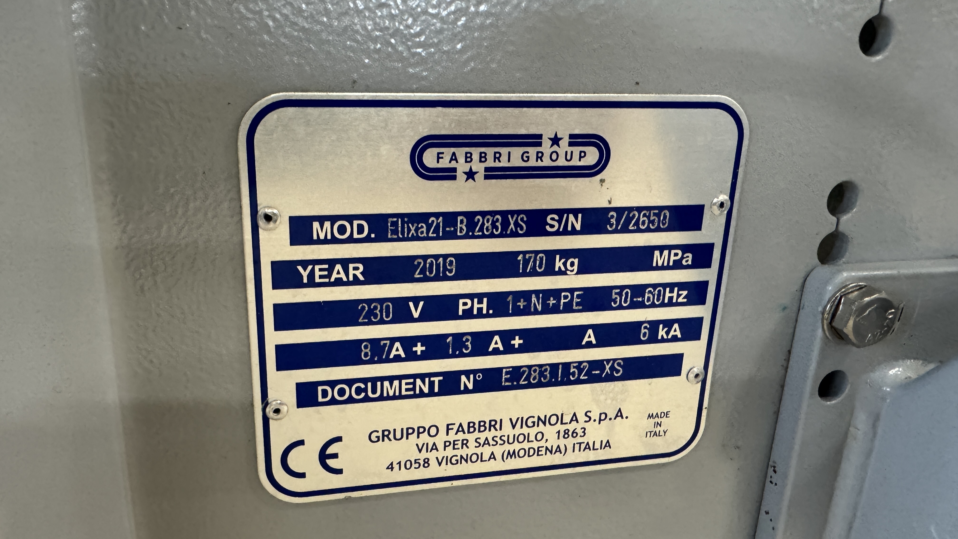 Used Inplastare/Wrapper Elixa21-B.283xs -2019 #2677