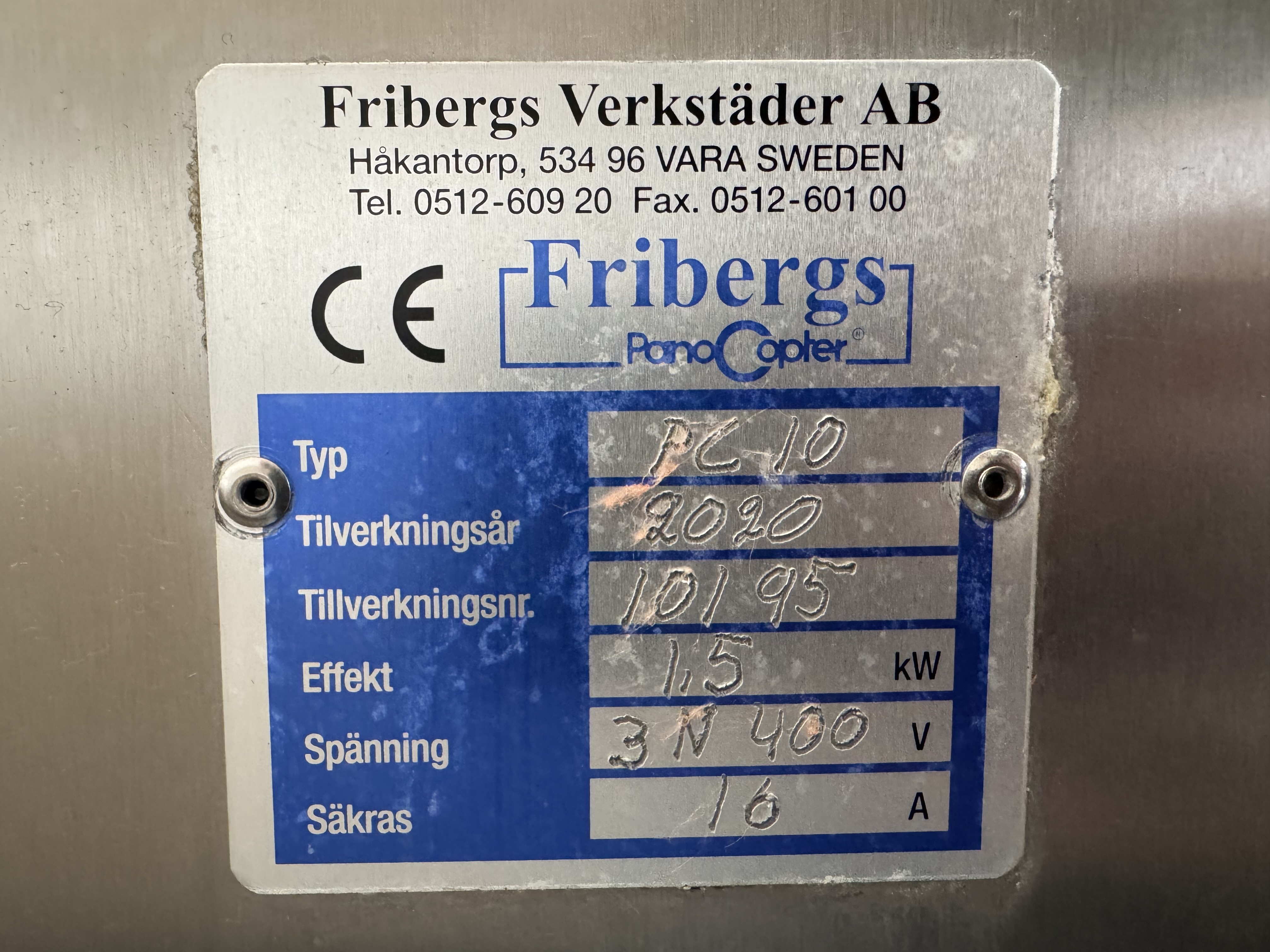 Used Kokgrytor Fribergs Panocopter PFC (ånga) #2956