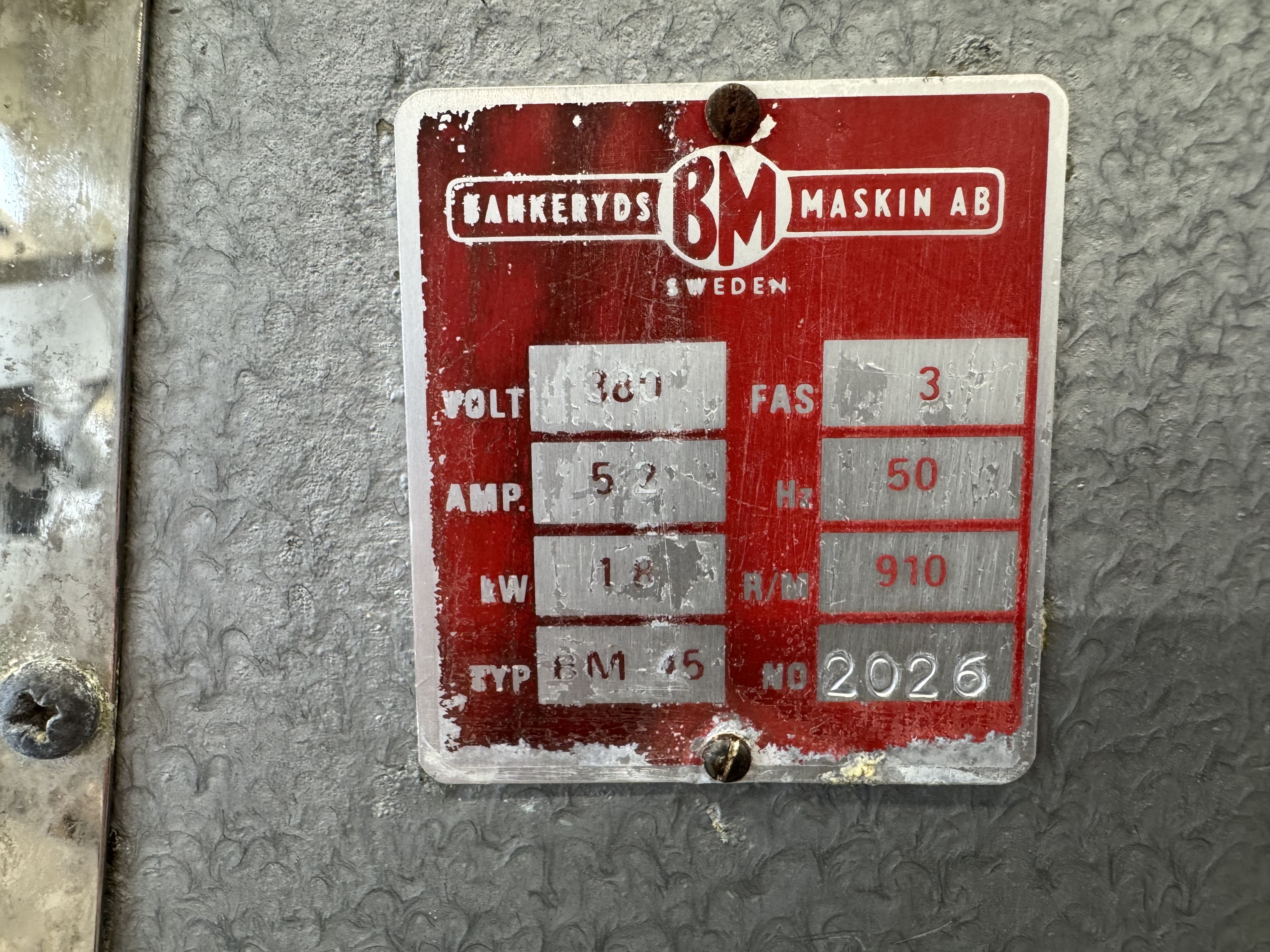 Used Bankeryd BM-45 bandsåg, endast för hobbybruk #2857