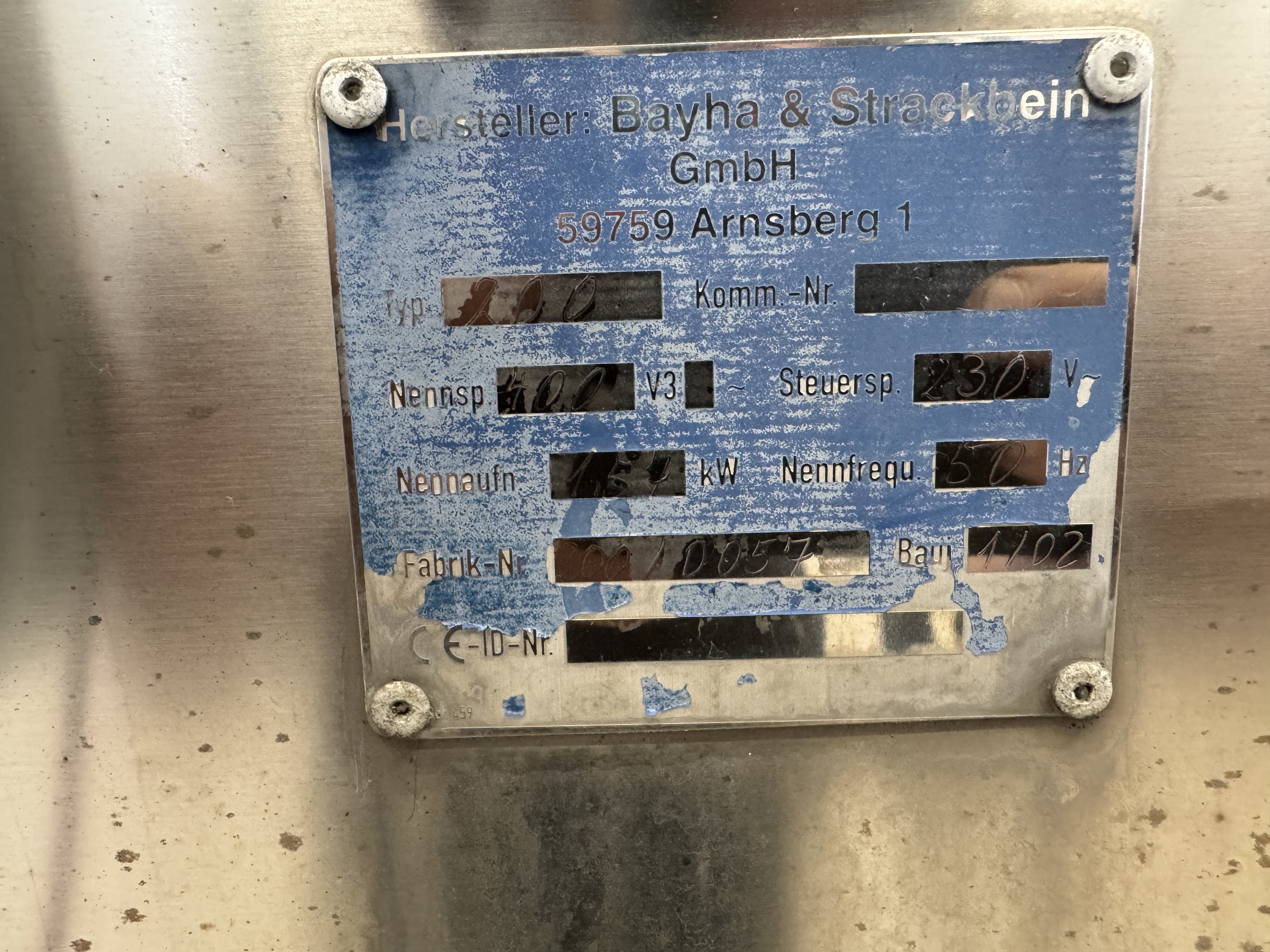 Used Bastra 200 rökskåp #2822