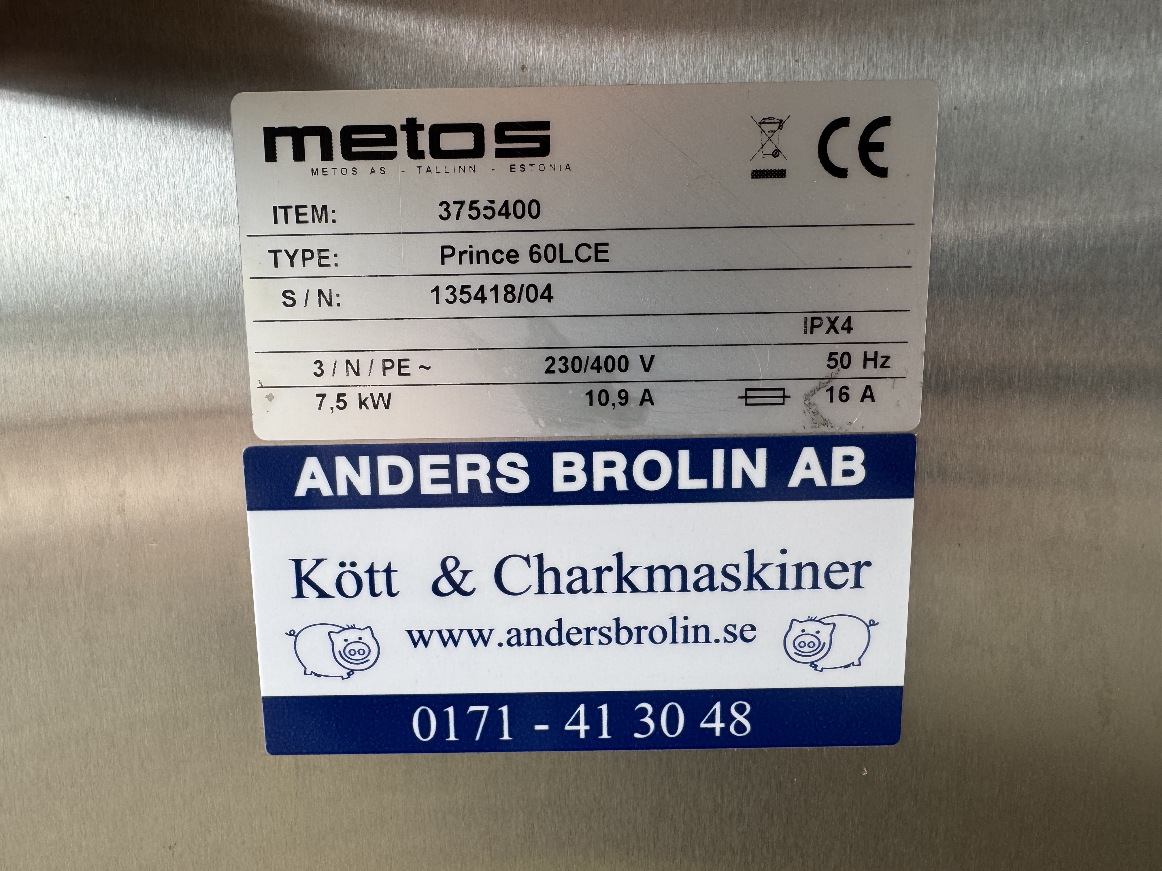 Used Stekbord Metos Prince 60LCE #2858