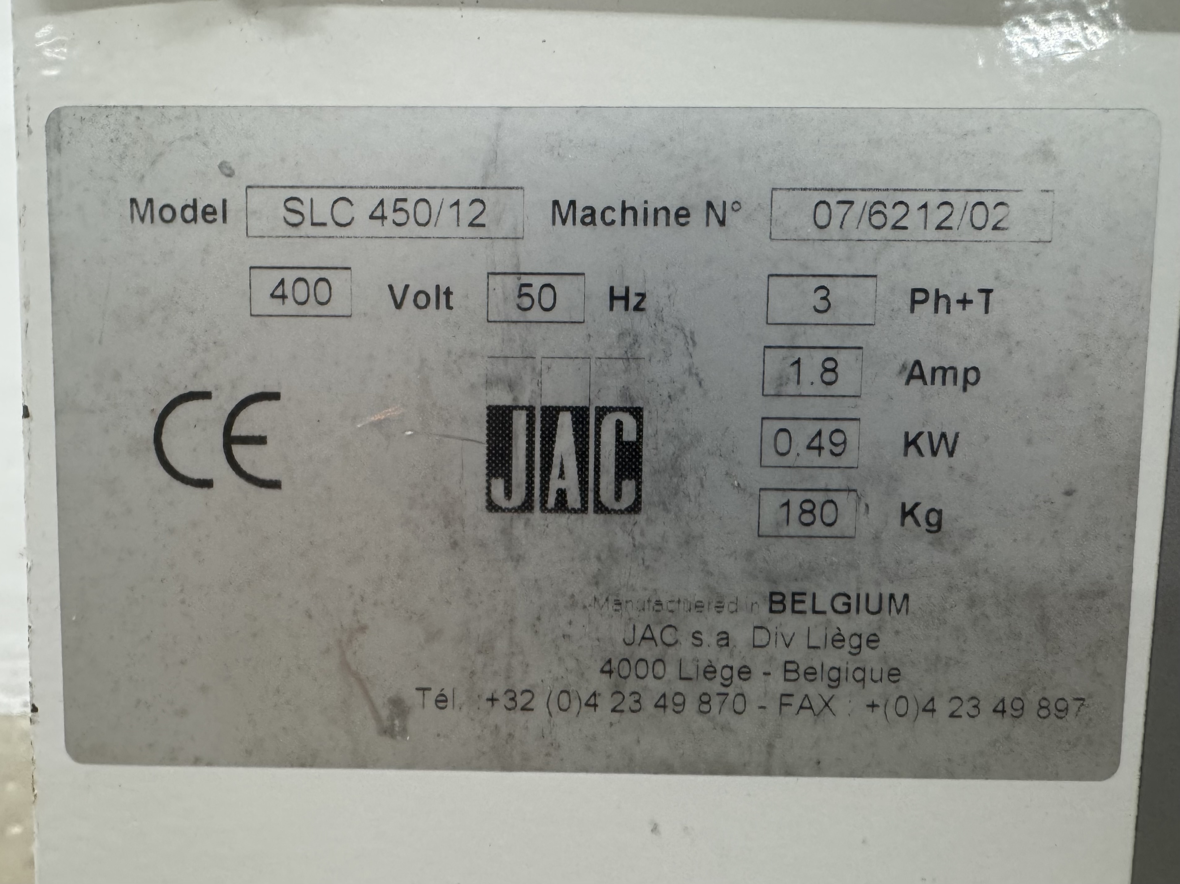 Used Brödmaskin JAC SLC 450/12 #2761
