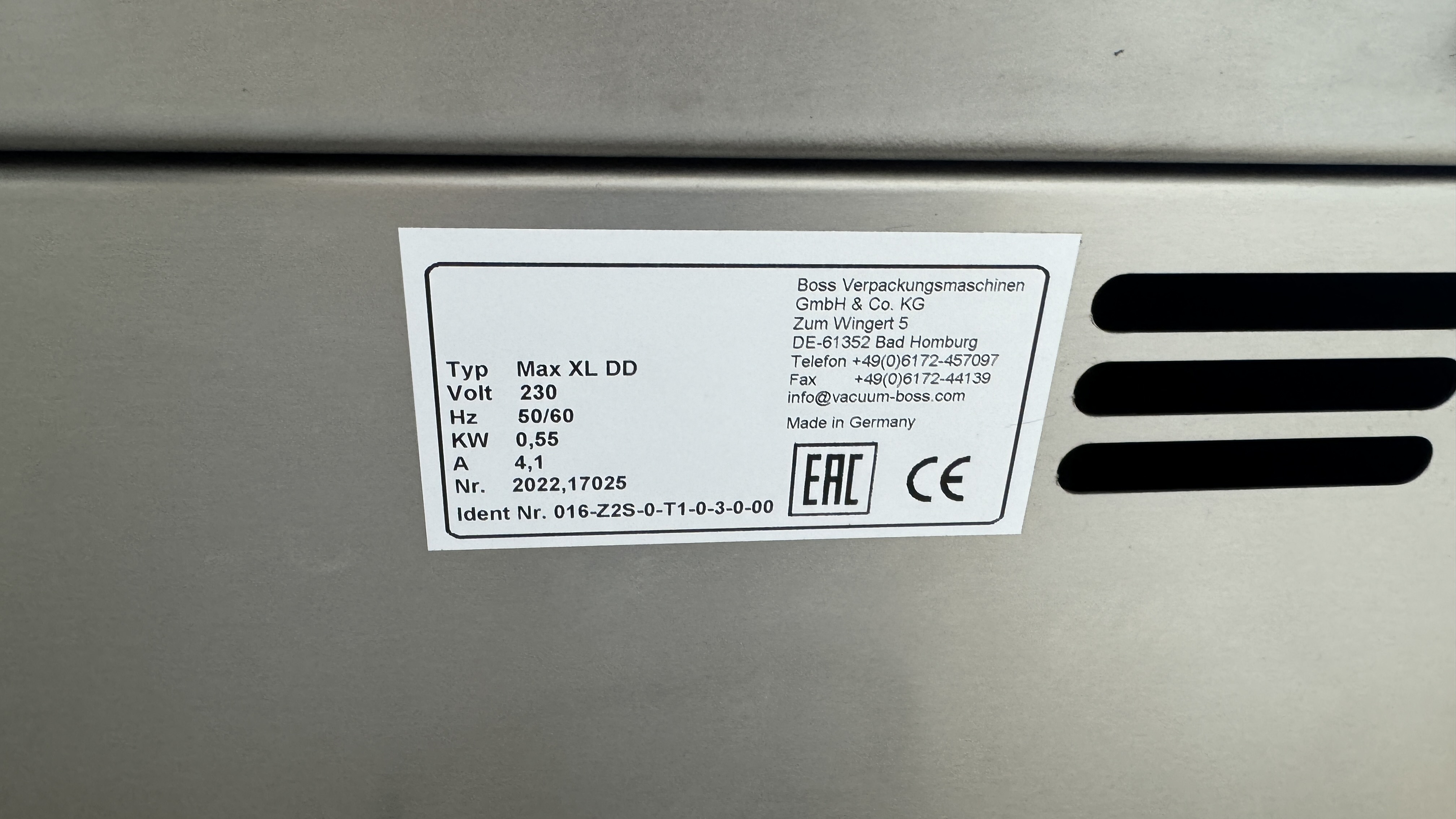 Used Vakuummaskin Boss 32x50cm #2304