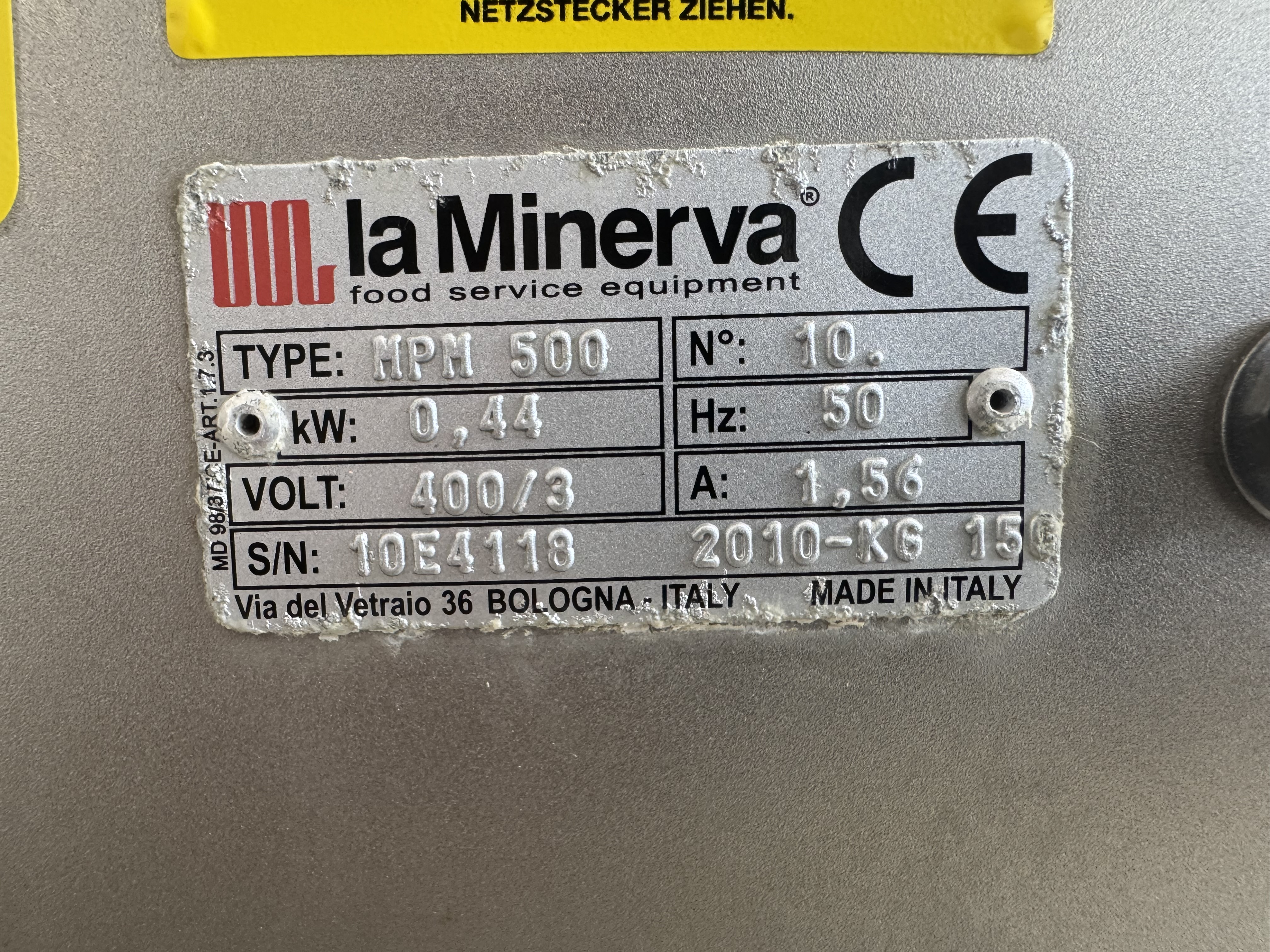Used Kylkvarn med portionerare La Minerva C7E700R & MPM 500 #2946