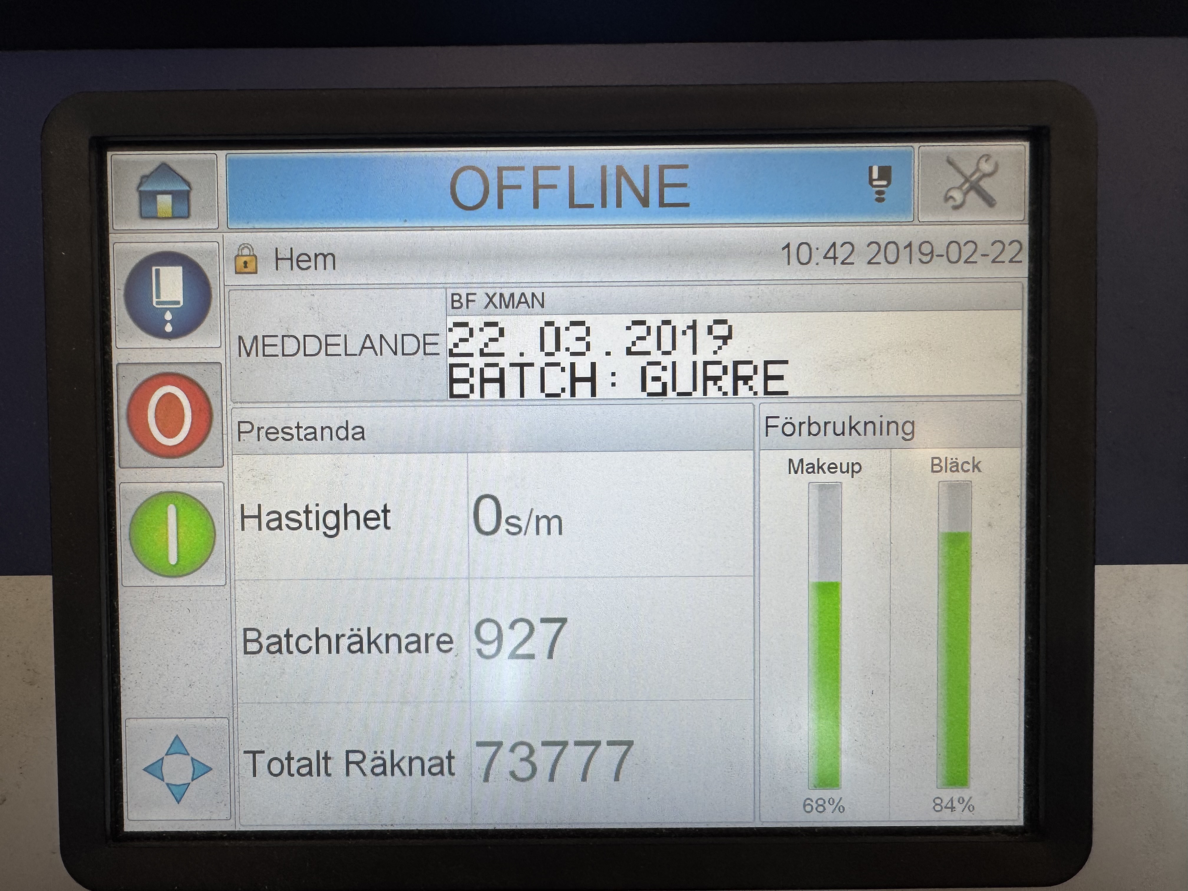 Used Bläckstråleskrivare Videojet 1550 #2863