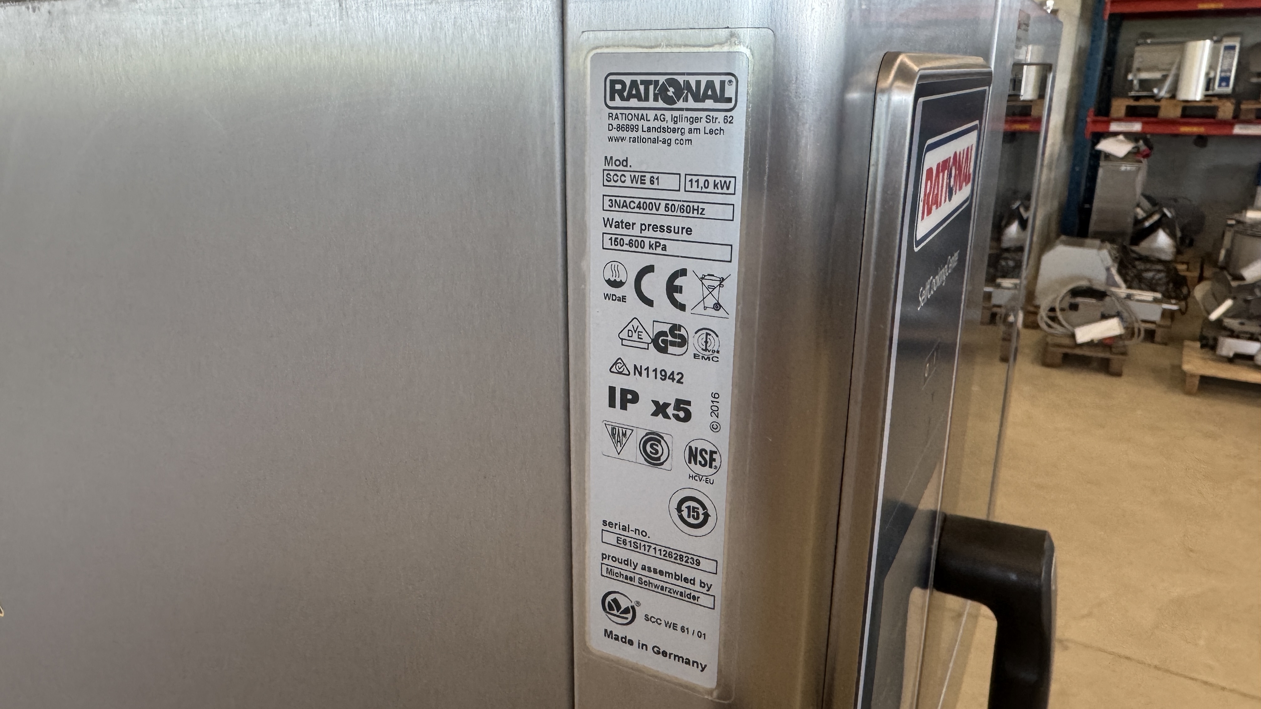 Used Rationalugn SCC WE 61 -2017 #2599