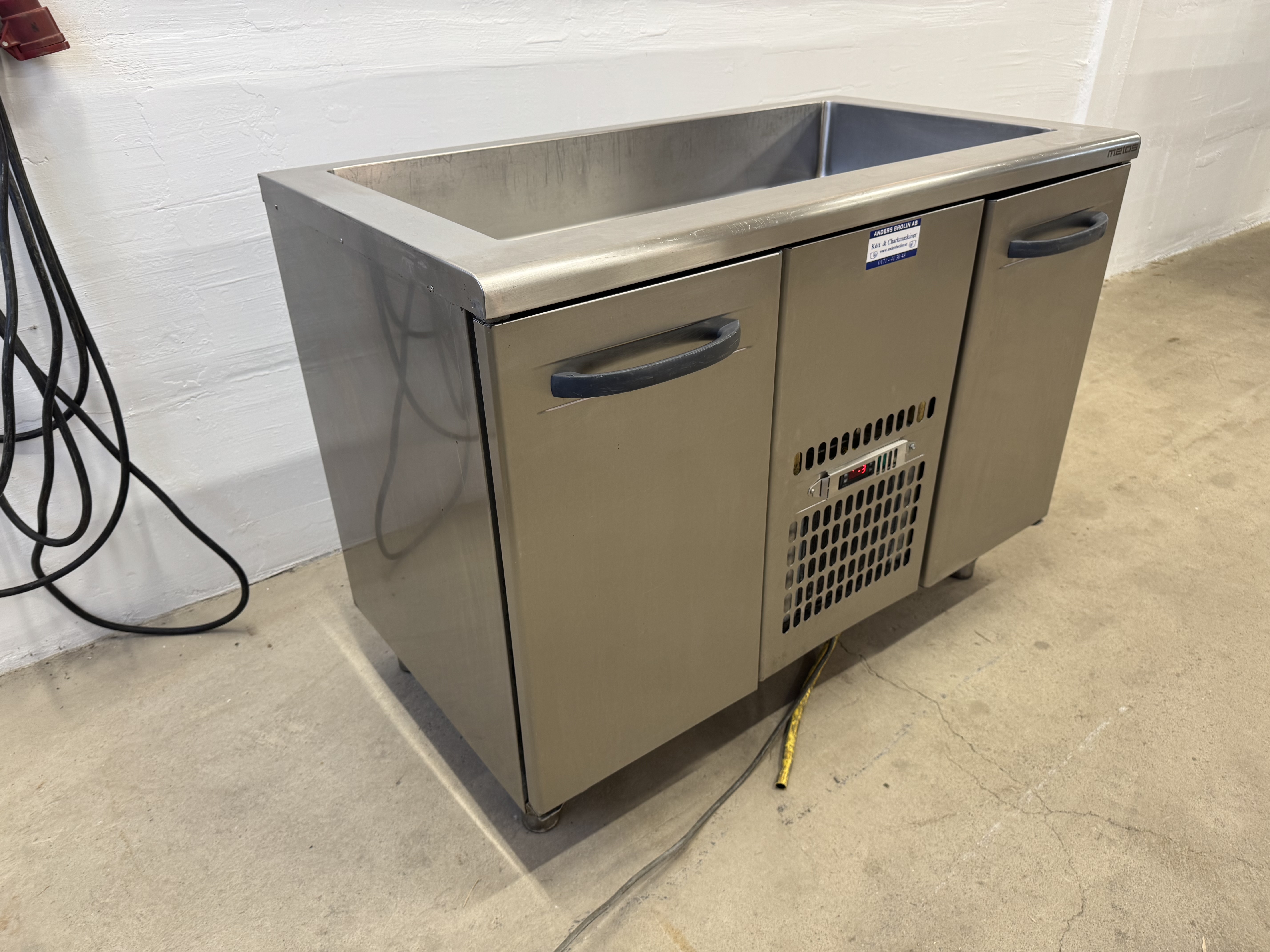 Used Metos kylbänk med tövattenavlopp #2819