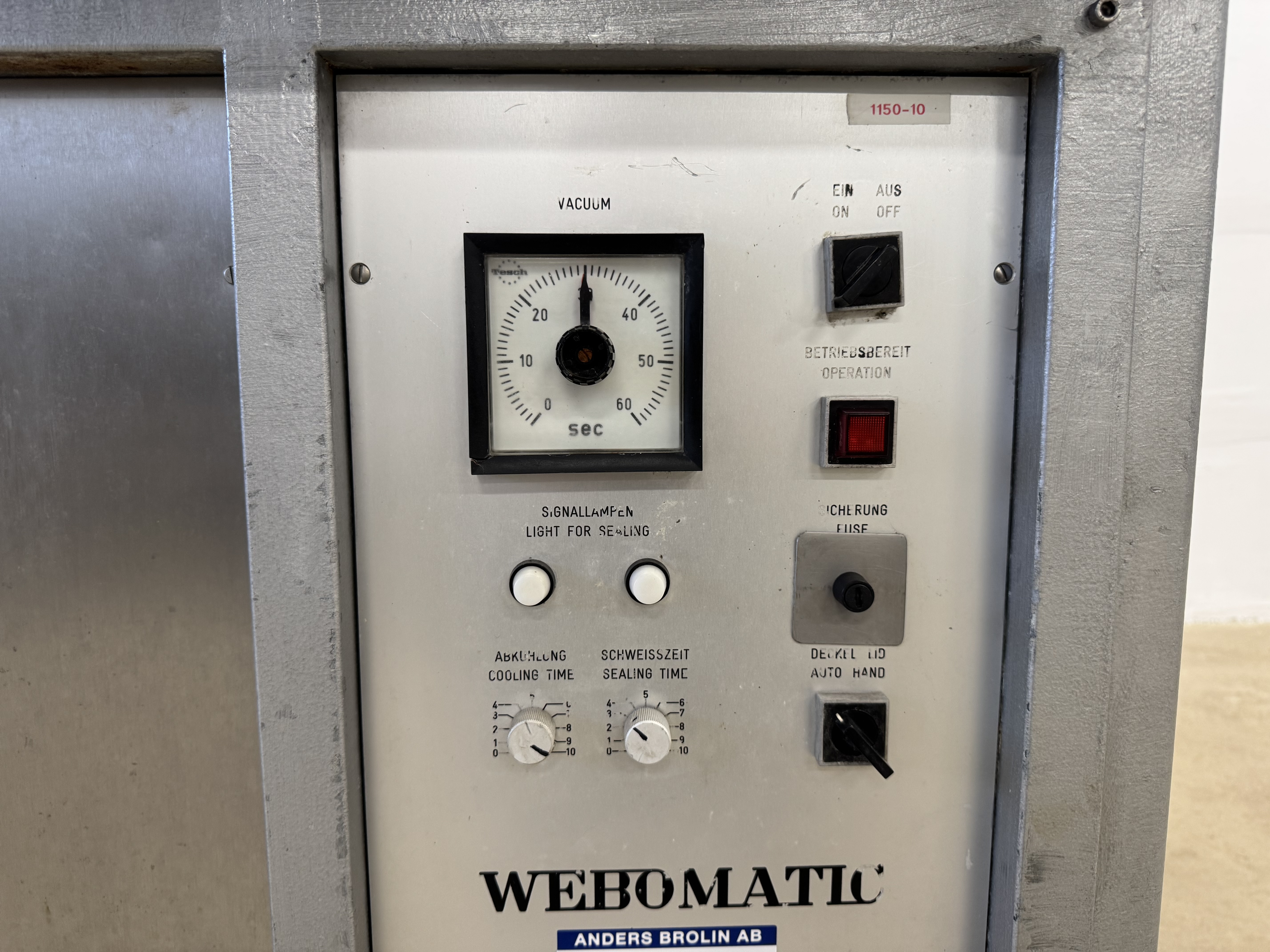 Used Webo matic dubbelkammare #2813