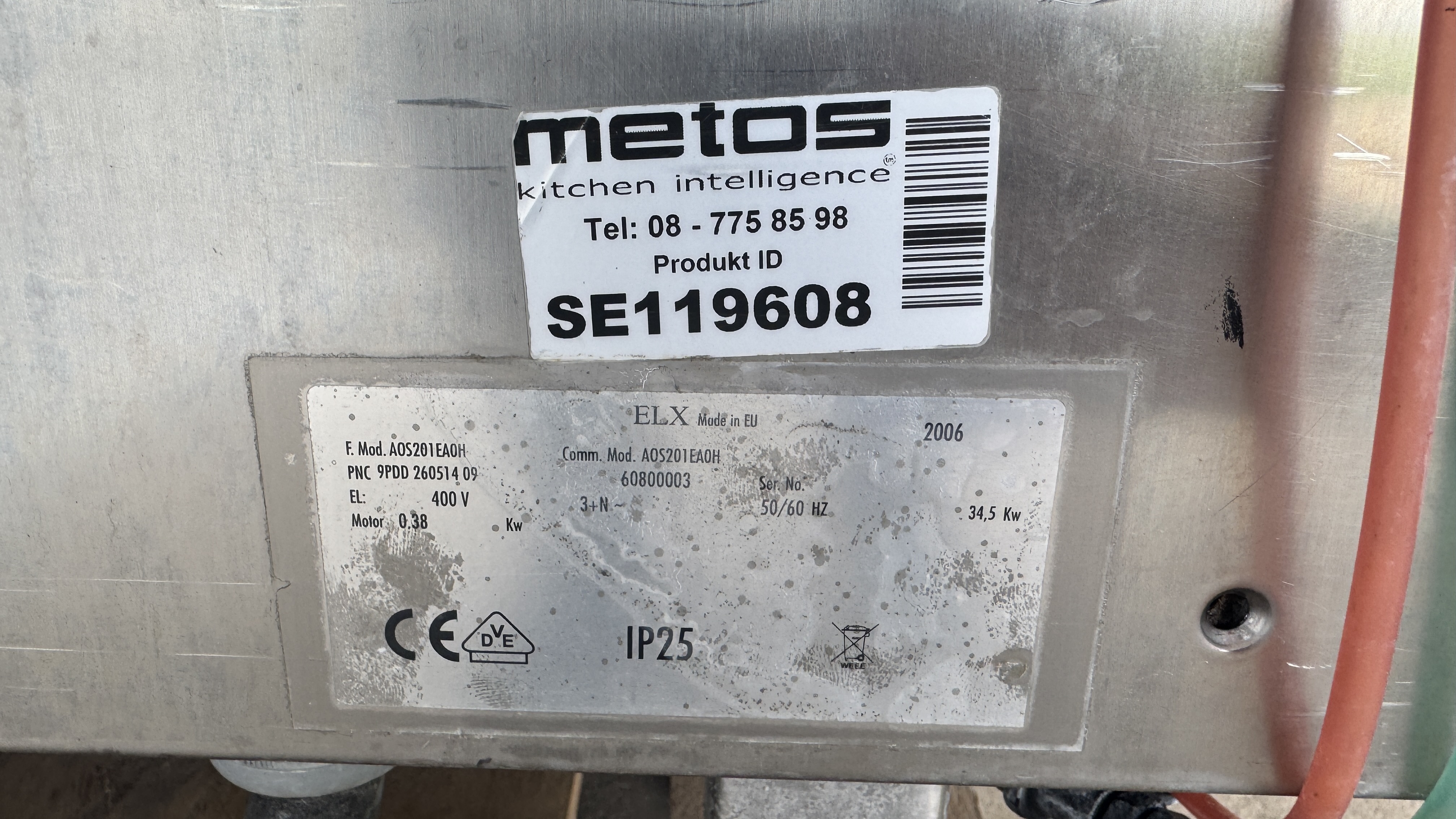 Used Ugn Metos Electrolux #2586