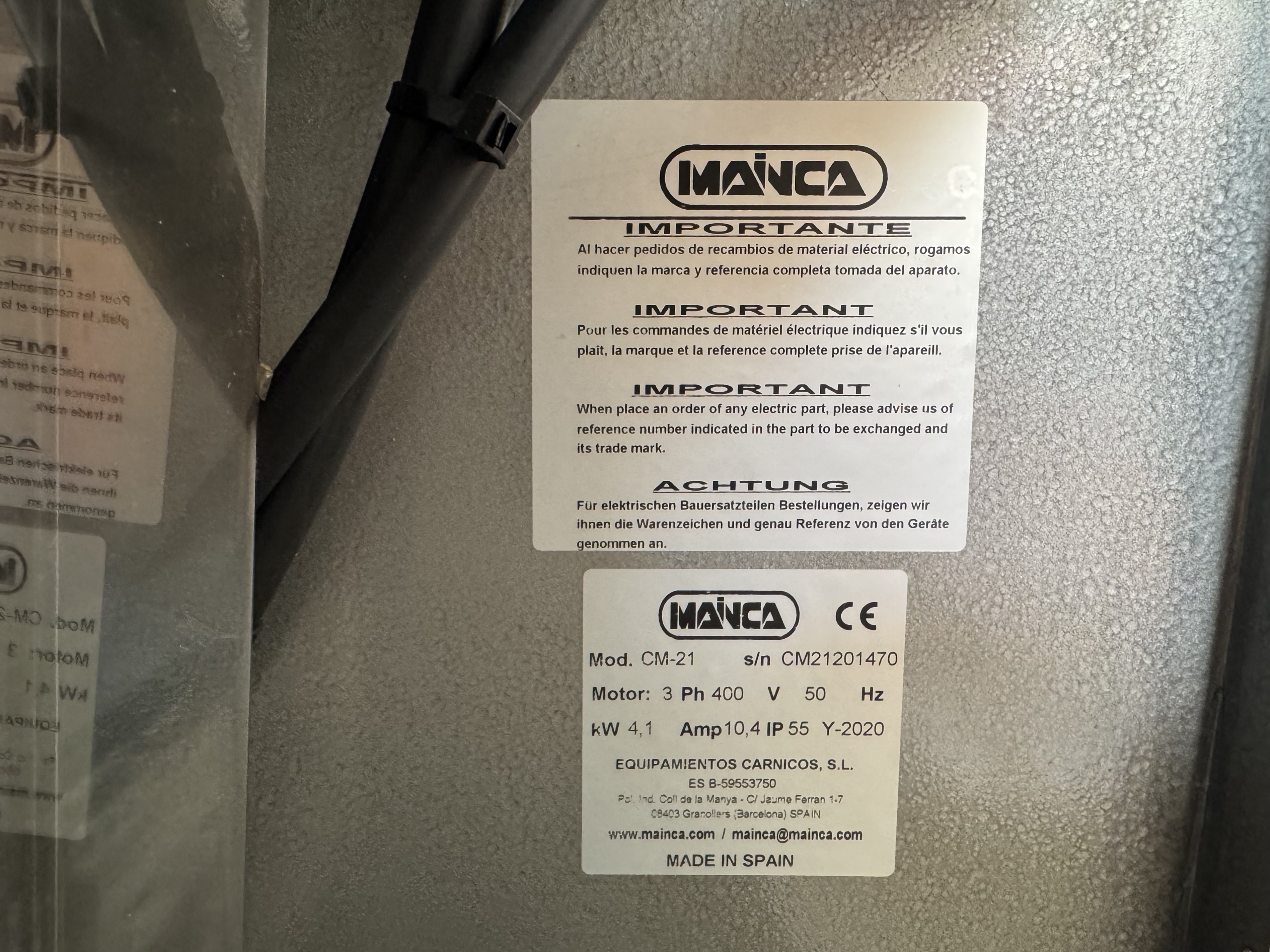 Used Snabb hack Mainca CM-21 #2930
