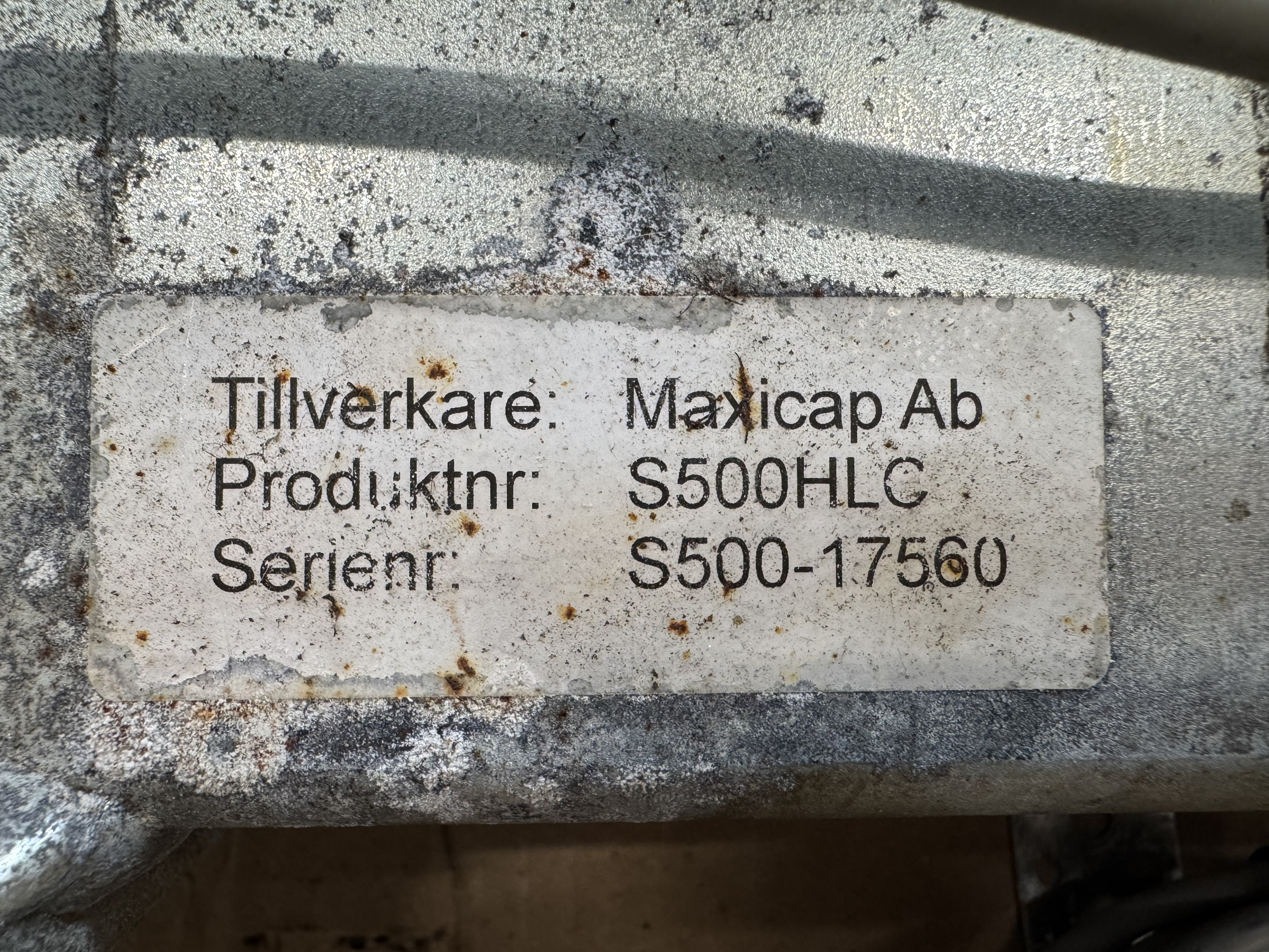 Used Slaktbanevågar S500-HLC #10871