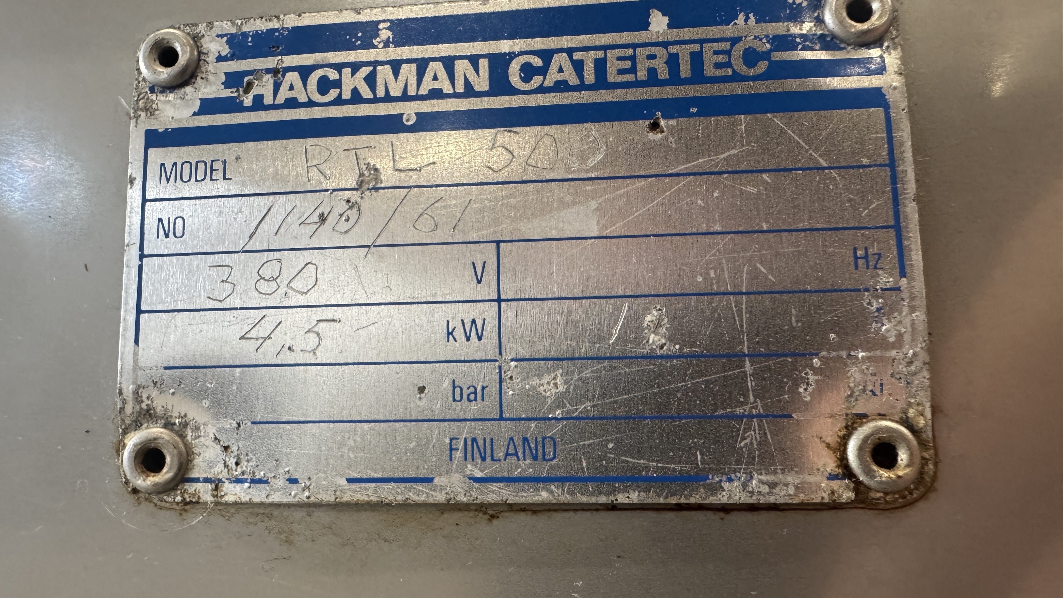 Used Spiralblandare Hackman RTL 500 