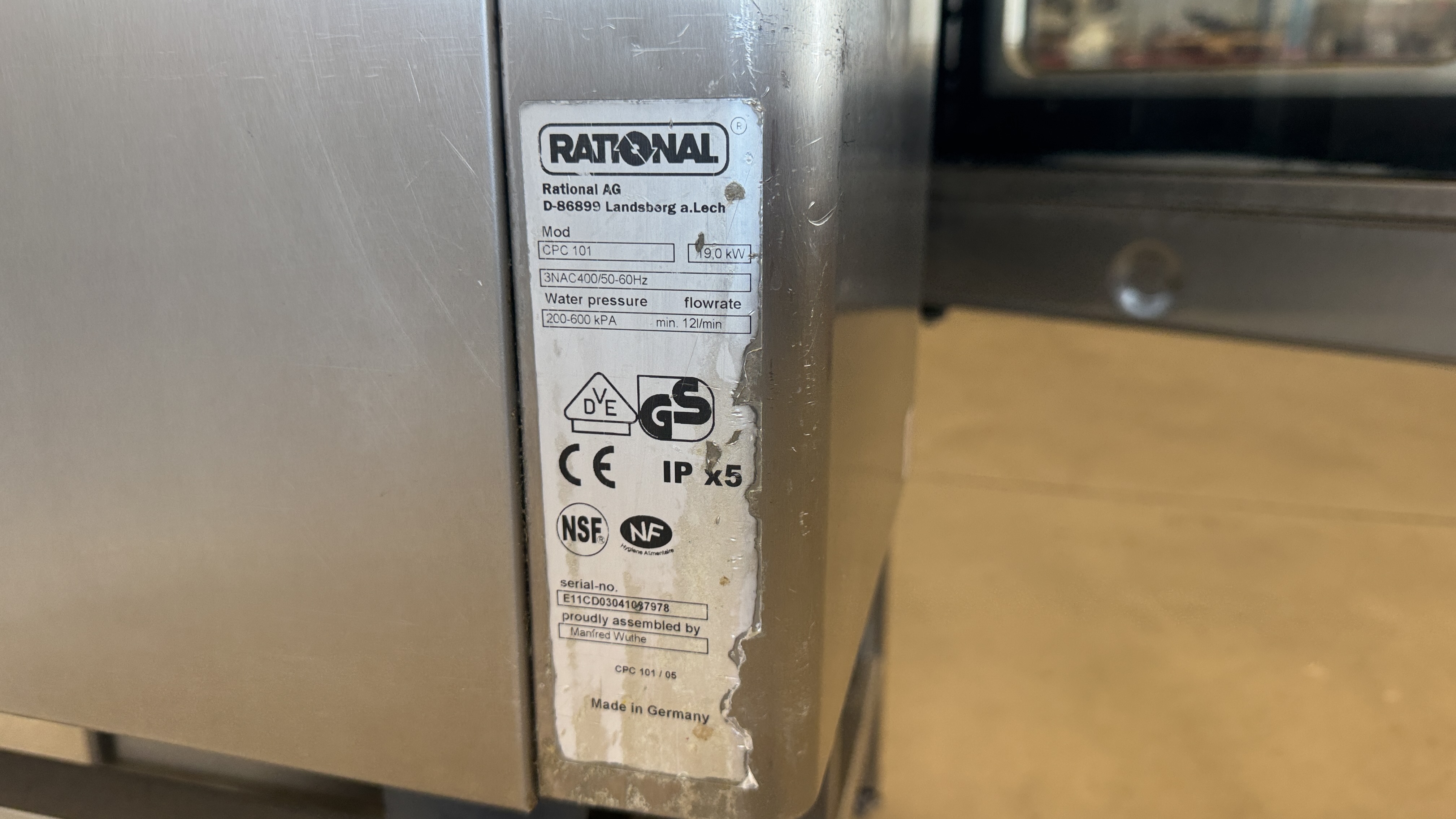 Used Rationalugn CPC 101 -2003 #2596