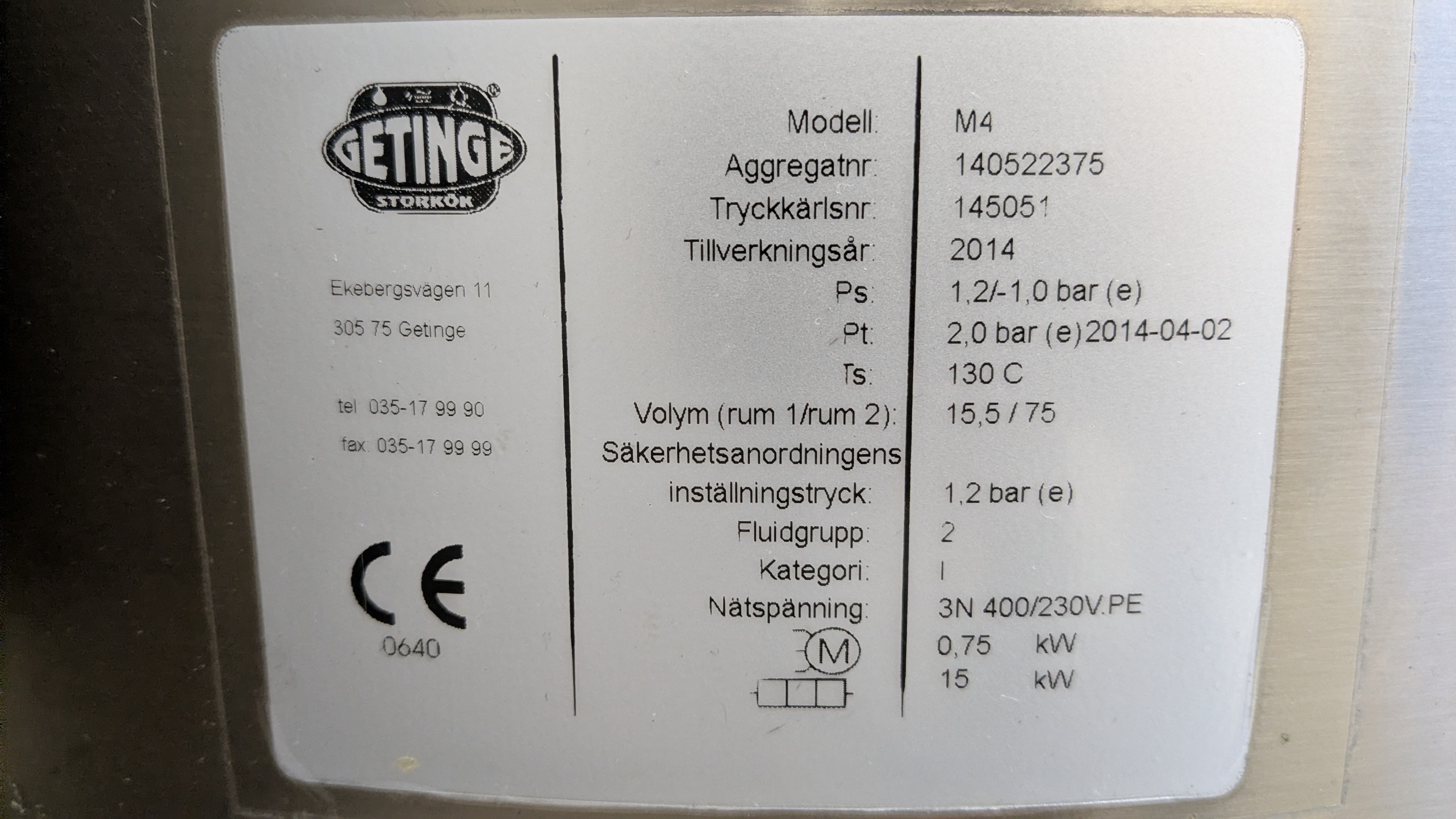 Used Getinge M4 2014 #2737