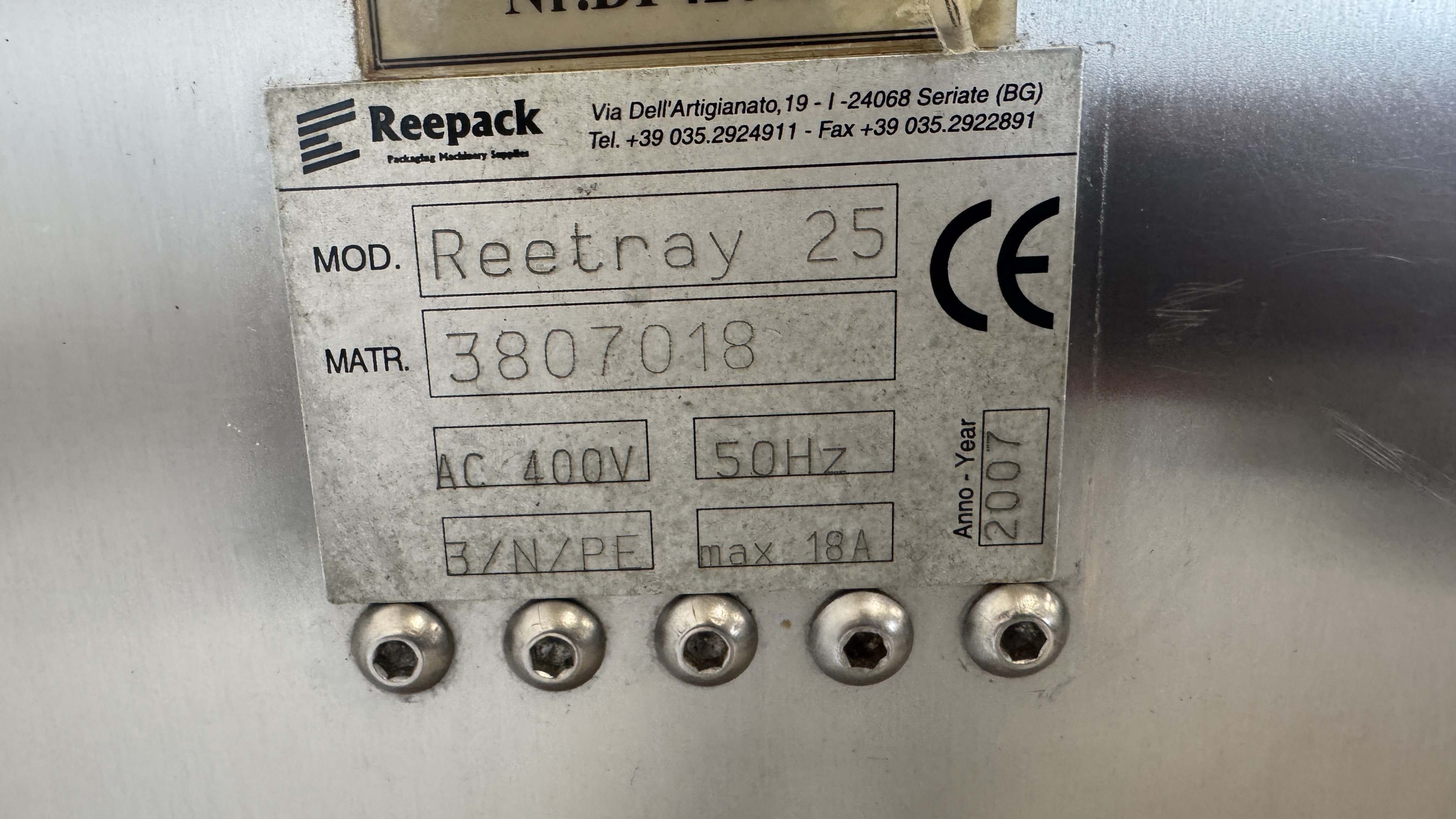 Used Trågpack Reepack Reetray 25 -2007 #2704
