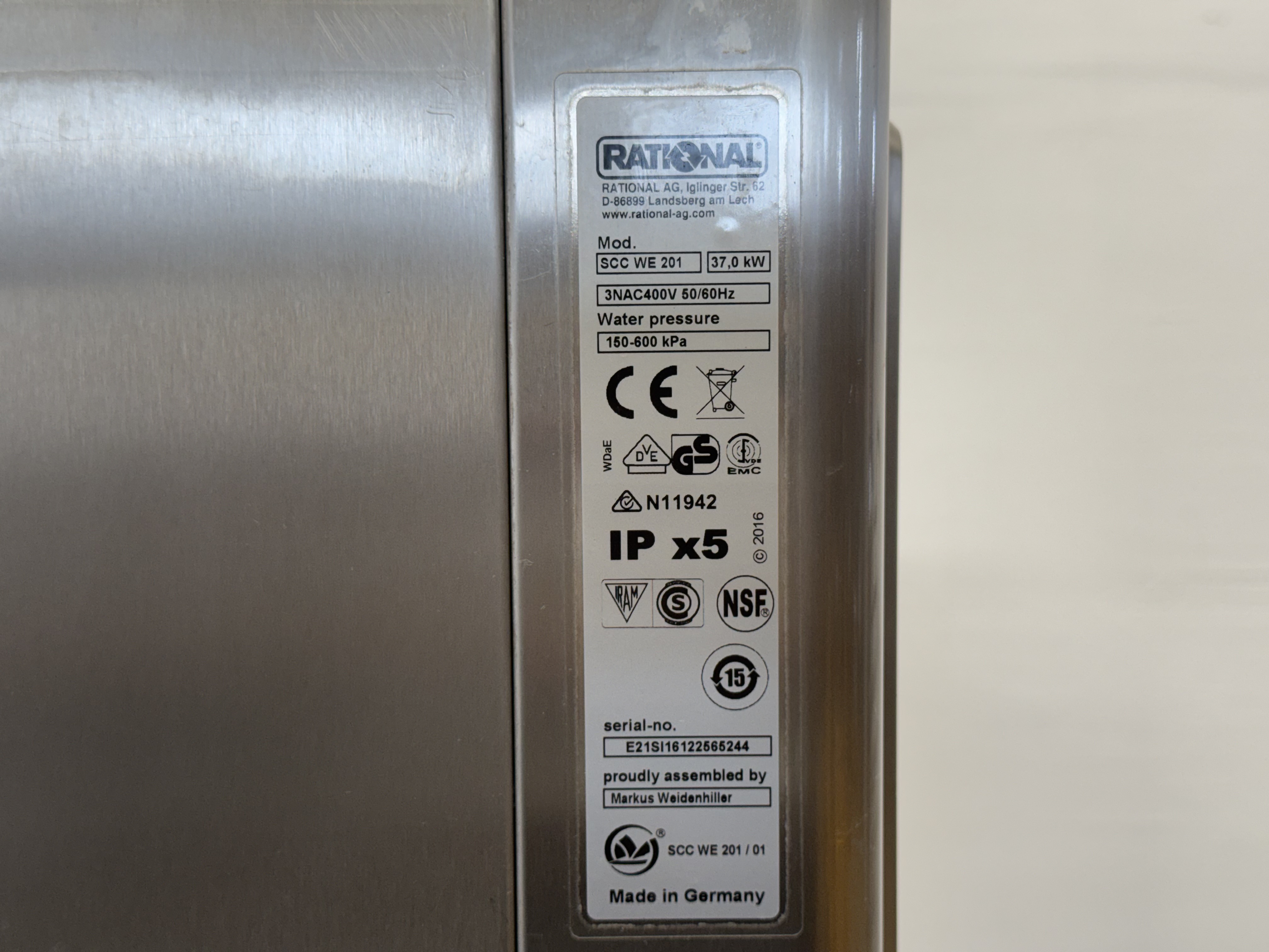 Used Rational SCC WE 201 #2835