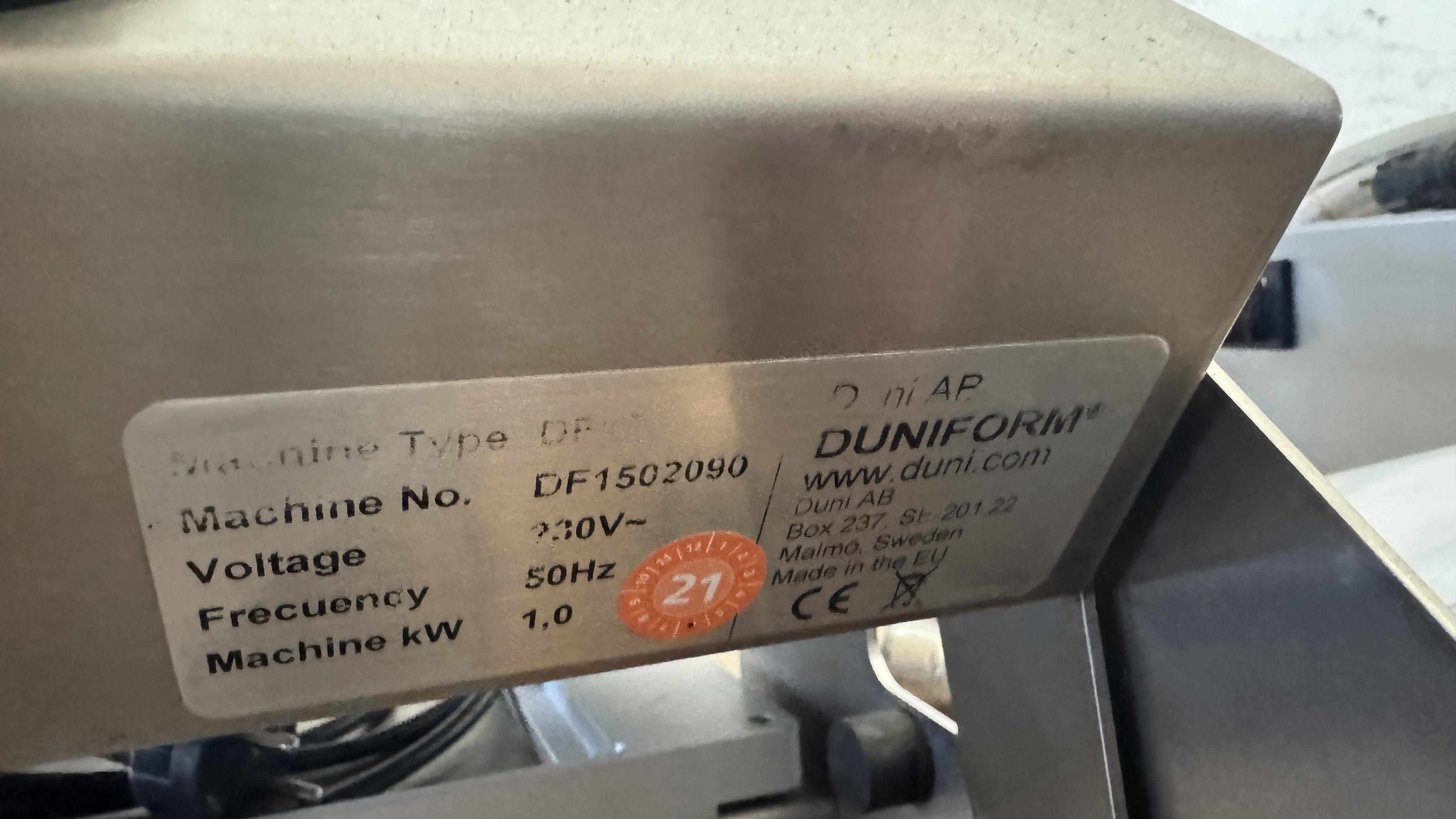 Used Trågförslutare Duniform #2517