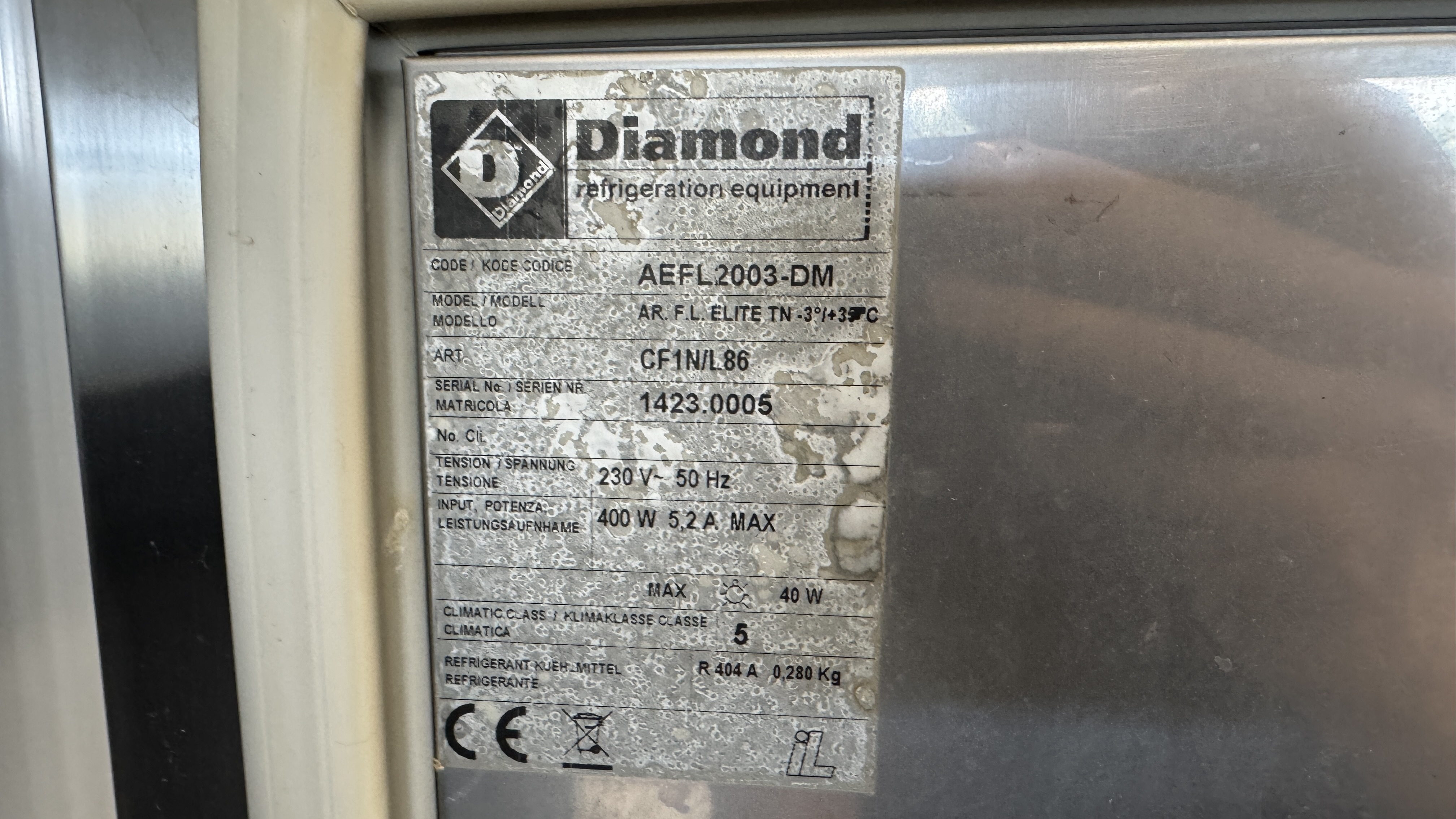 Used Jässkåp Diamond CF1N/L86 #2640