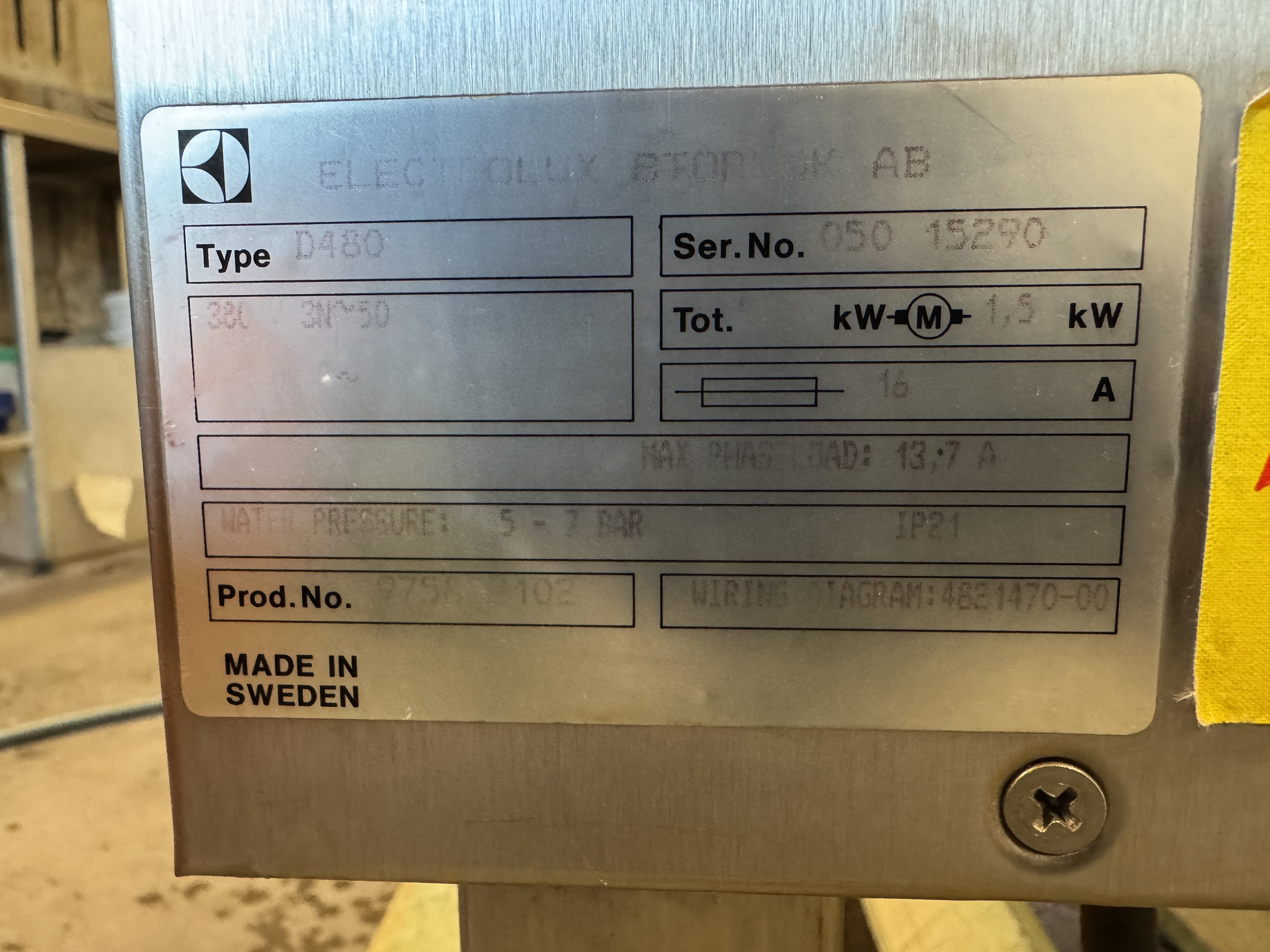 Used Diskmaskin Electrolux D480 #2953