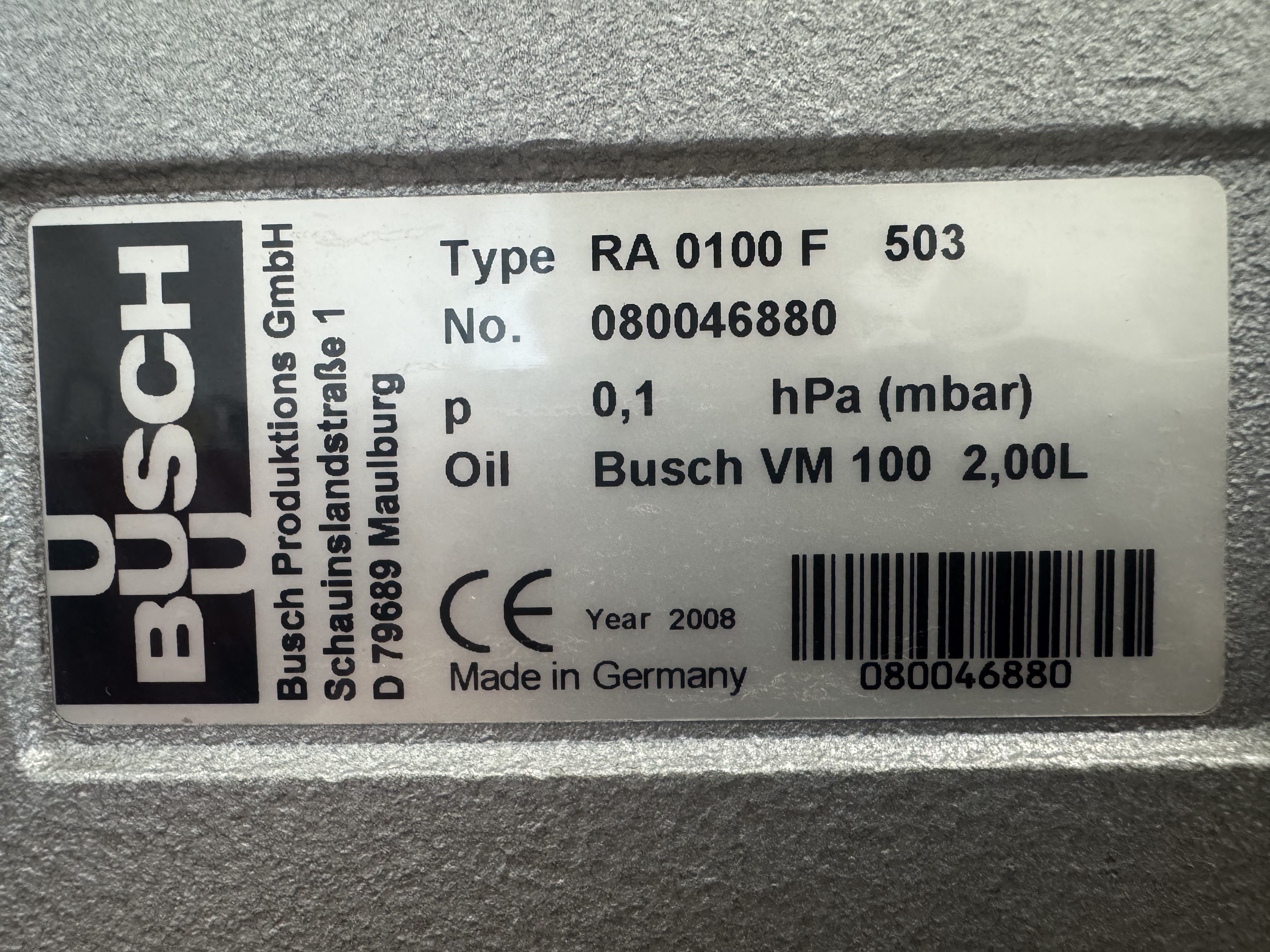 Other Vakuumpump Busch R5 #2780