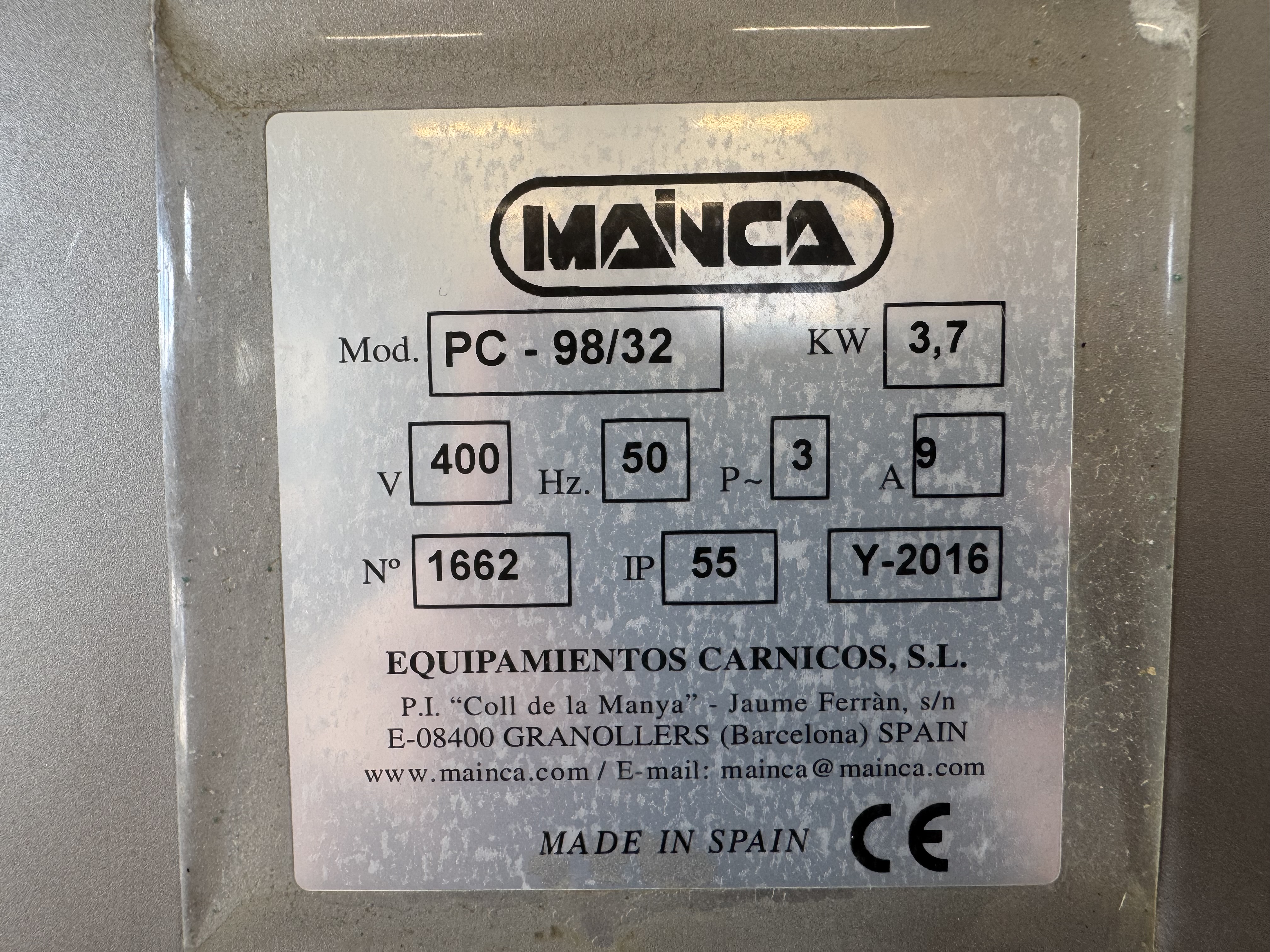 Used Köttkvarn Mainca PC-98/32 #2948