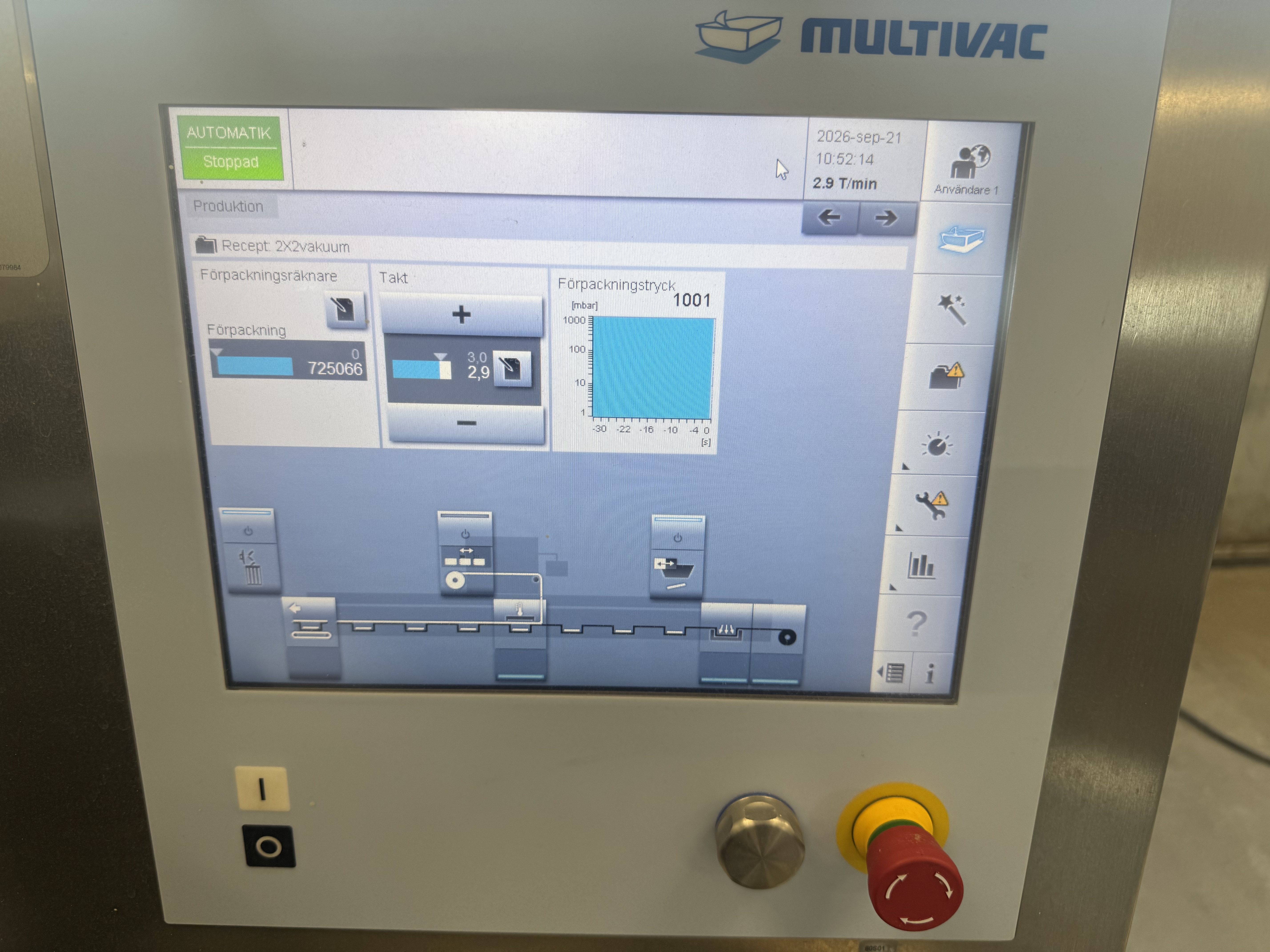 Used Djupdragare Machine Multivac R085 #2945