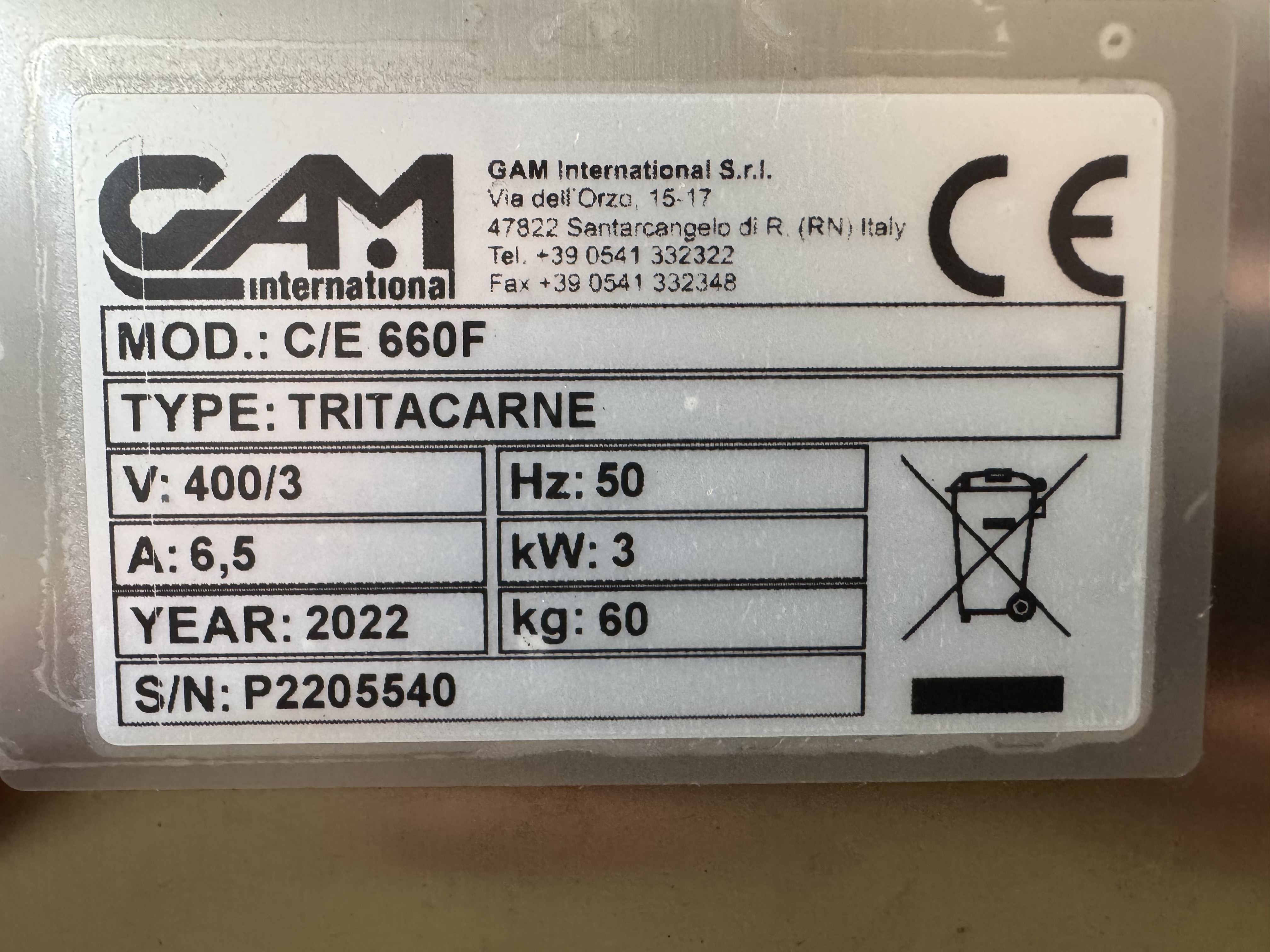 Used Kvarn GAM C/E 660F #2861