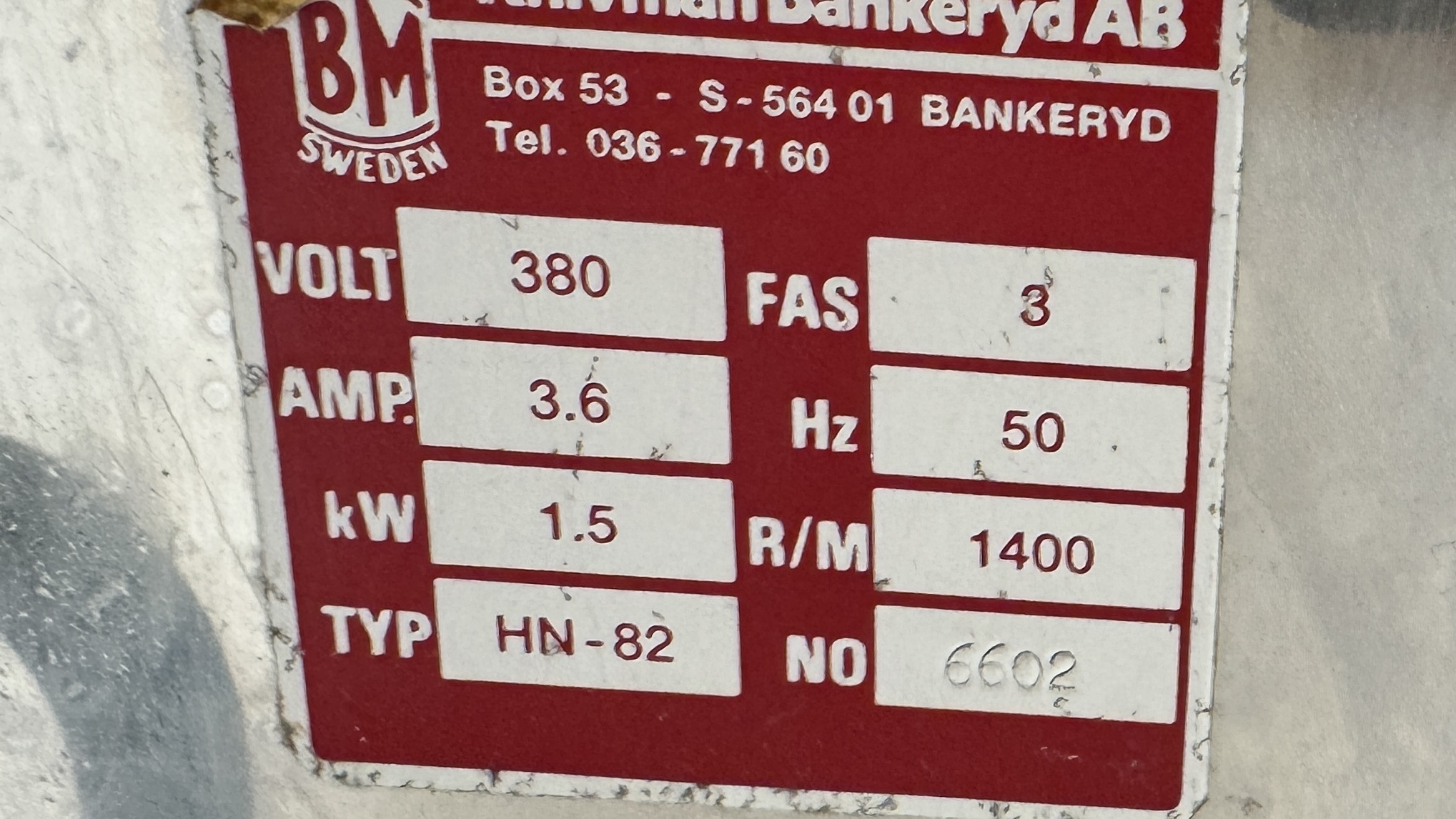 Used Köttkvarn Bankeryd HN 82 #2249