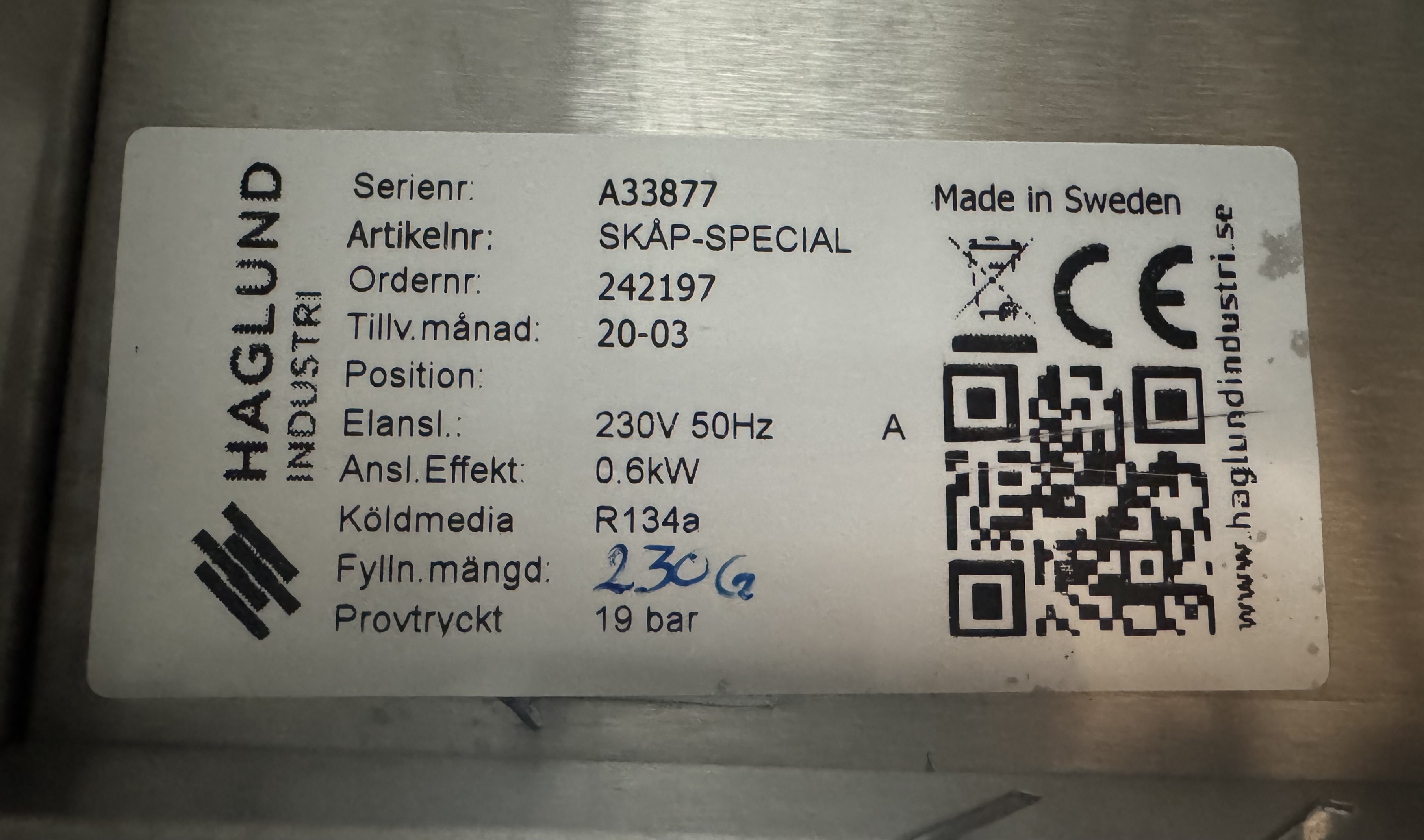 Used Haglund skåp-special #2758