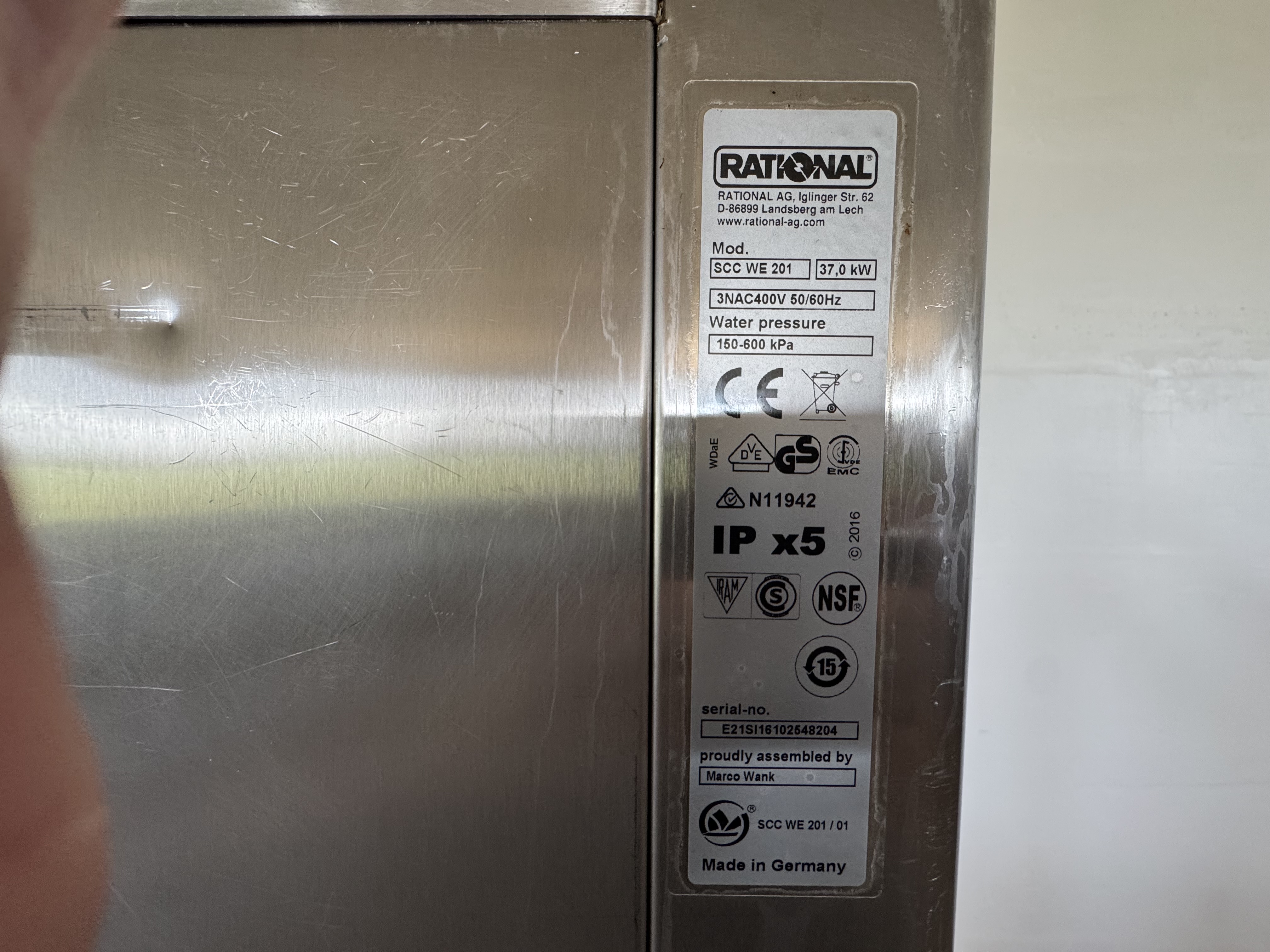 Used Ugn Rational SCC WE 201 I-typ #2875