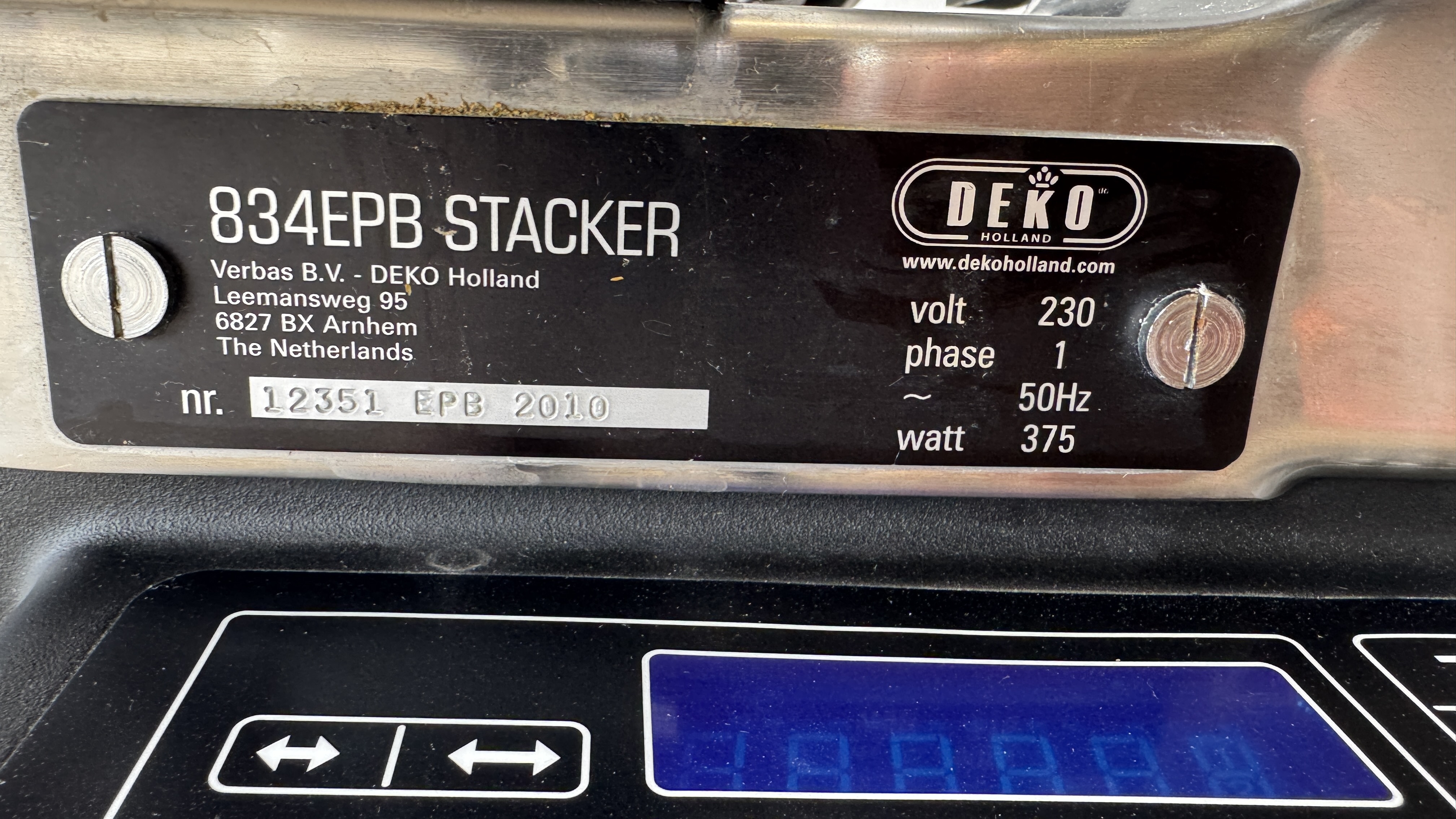 Used Skärmaskin Berkel EPB 834 Stacker -2010 #2592