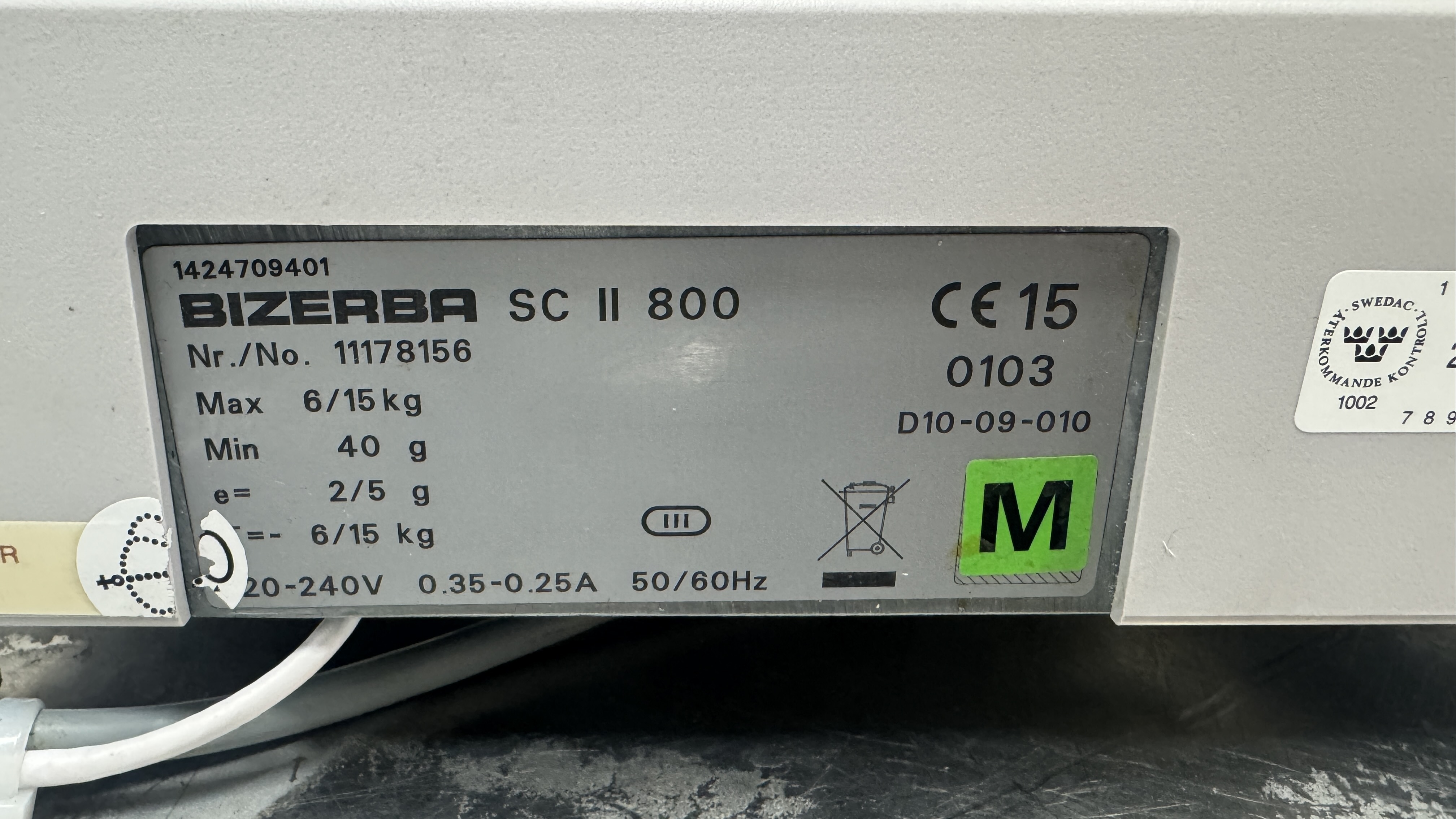 Used Etikettvåg Bizerba SC 800 #2714