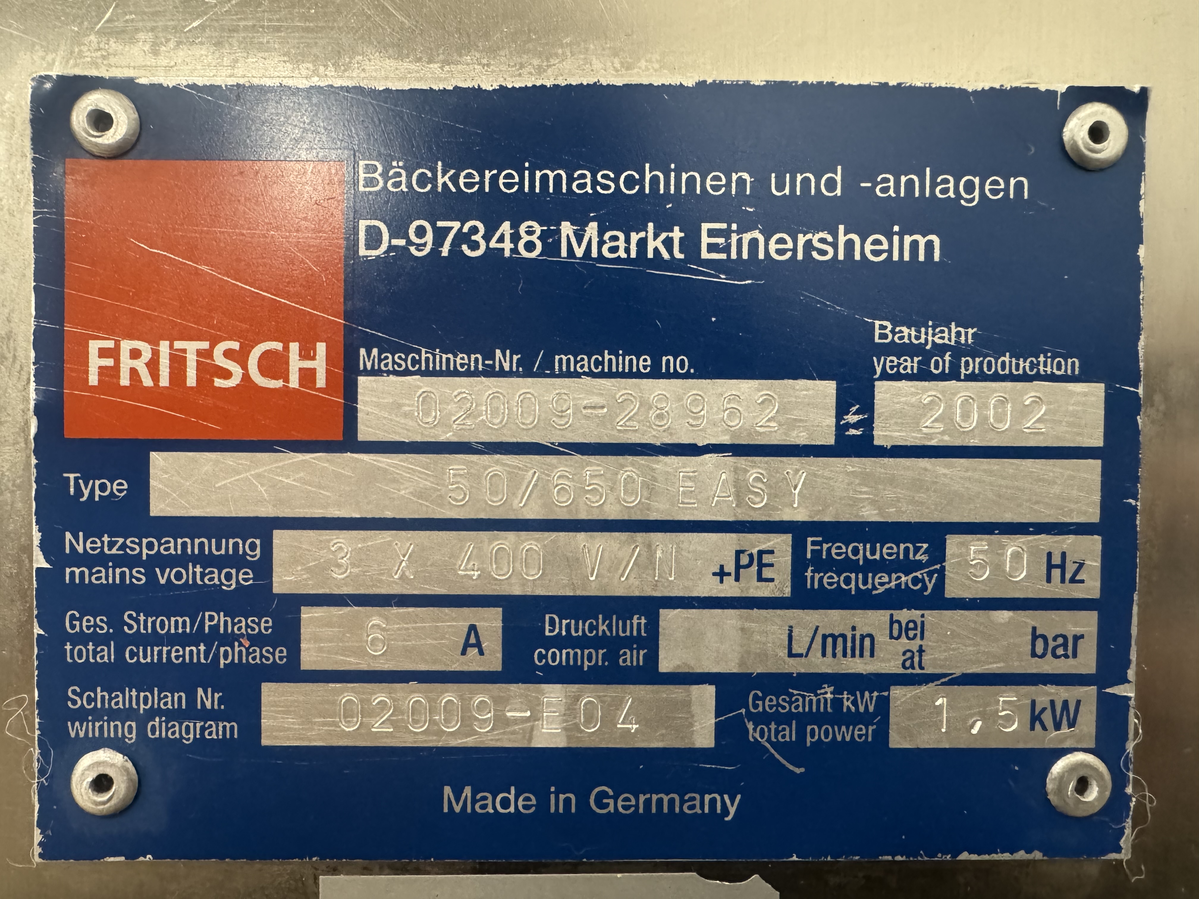 Used Fritsch ROLLFIX Easy #2797