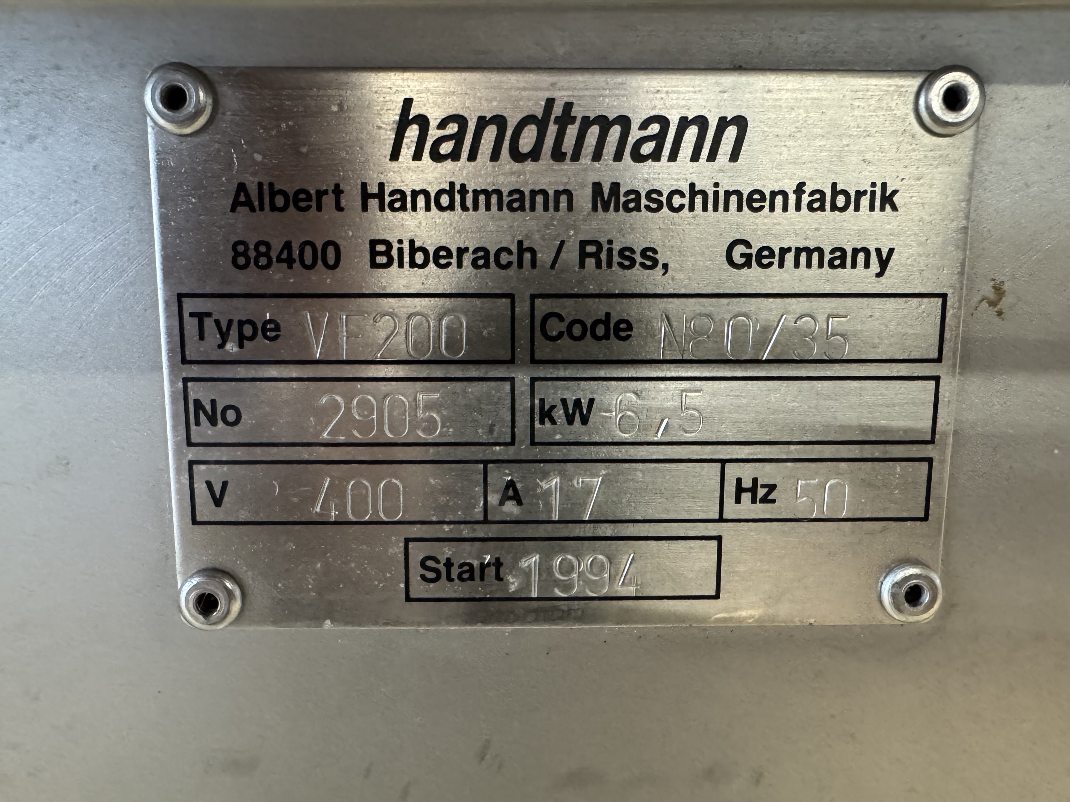 Used Korvspruta Handtmann VF200 #2868