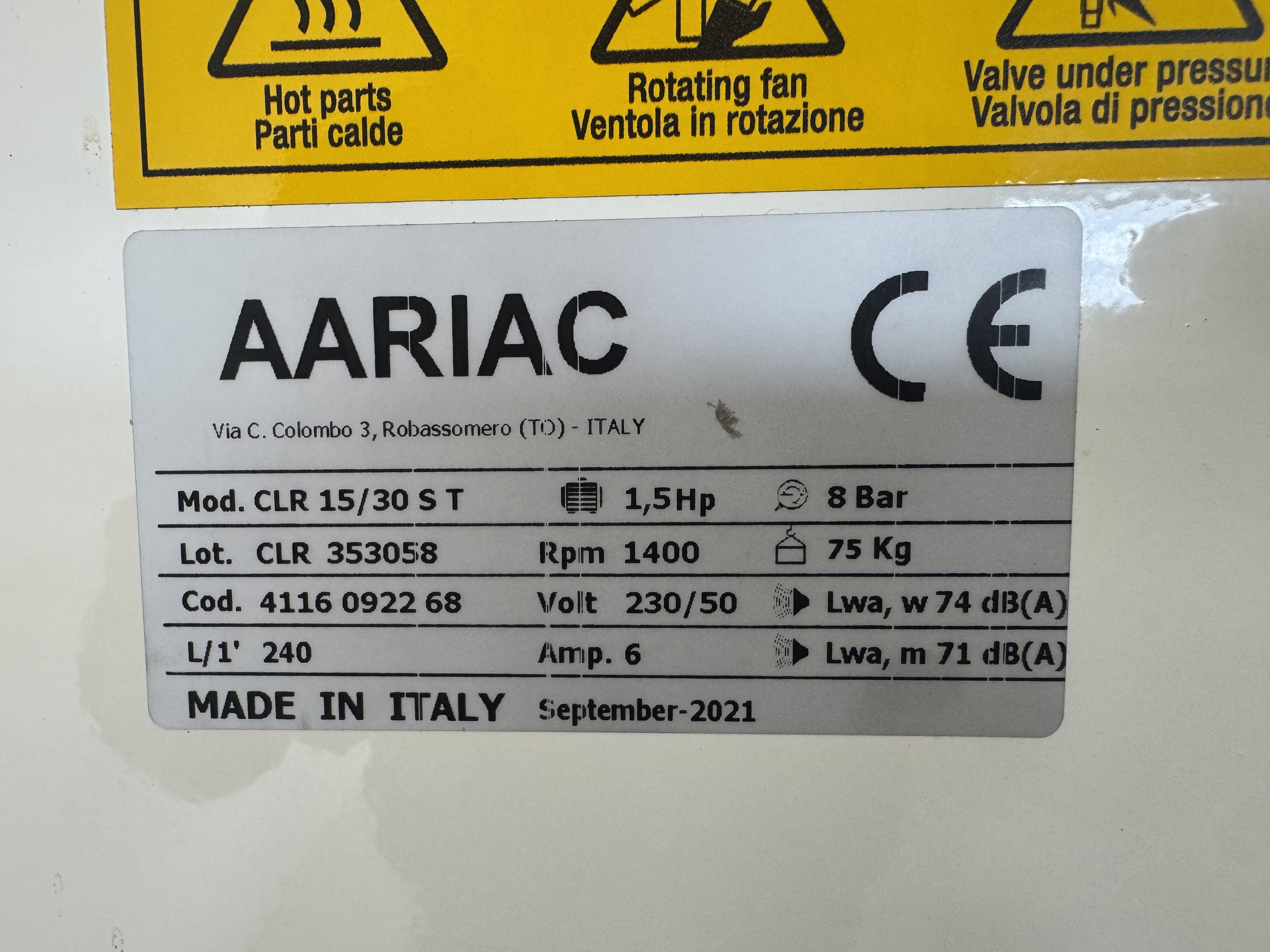 Used Kompressor Clean air CLR 15/30 ST #2947