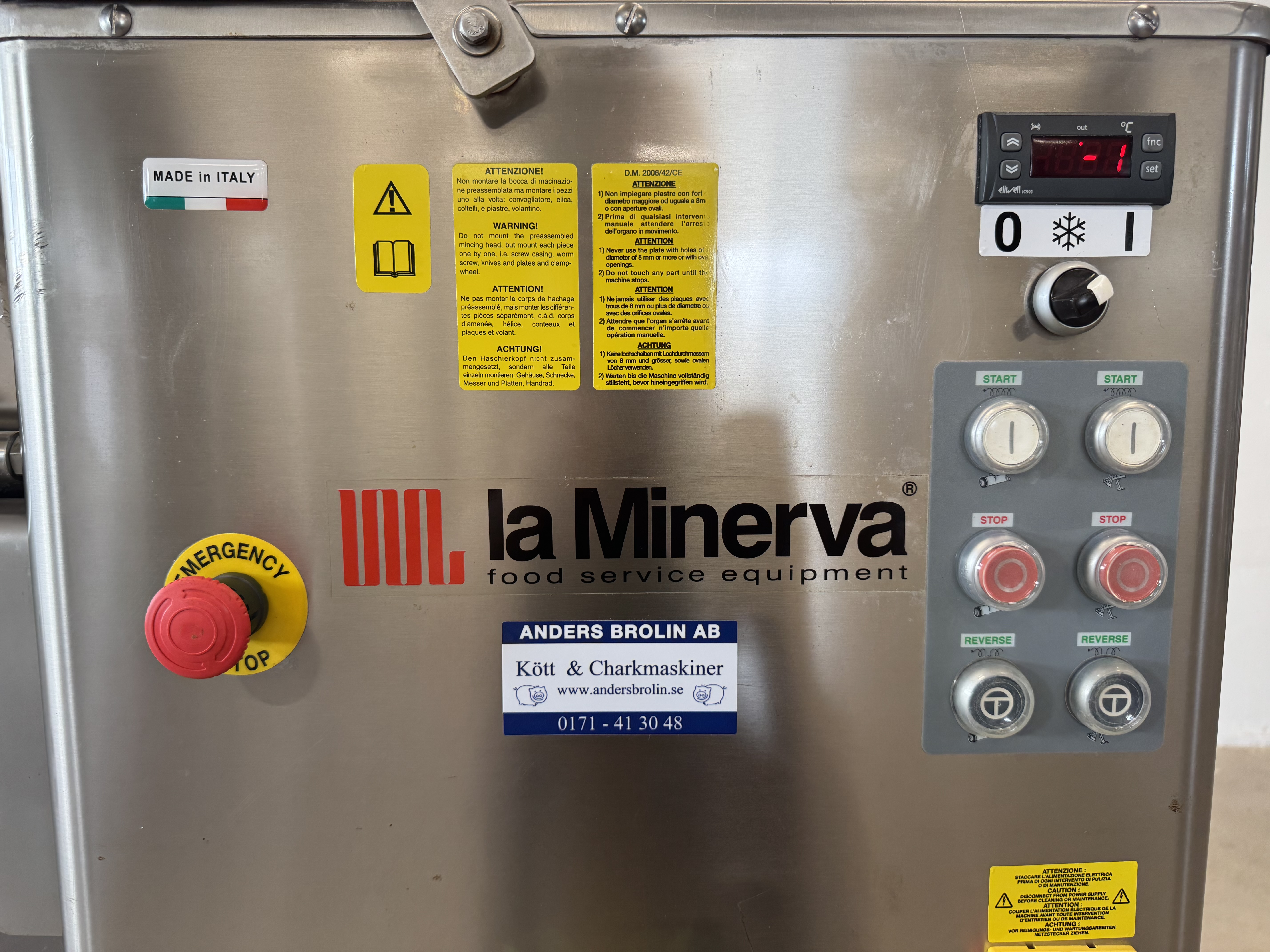 Used Kylkvarn med portionerare La Minerva C7E700R & MPM 500 #2946