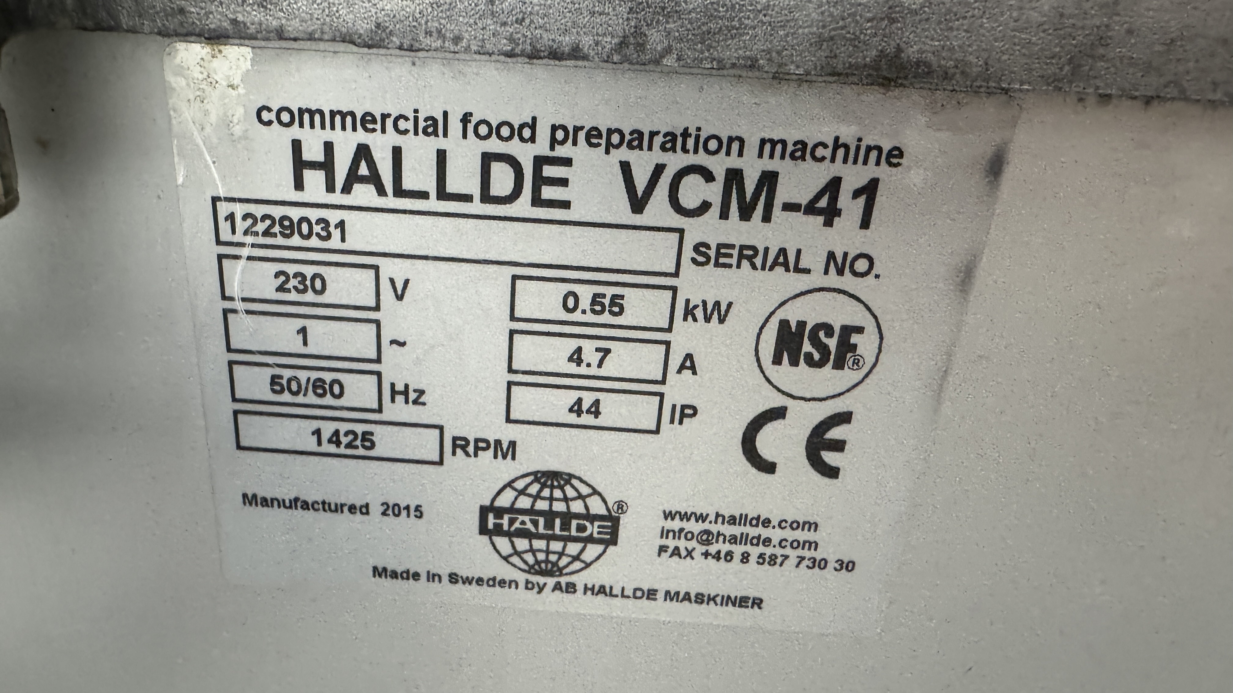 Used Hällde VCM-41 -2015 #2713