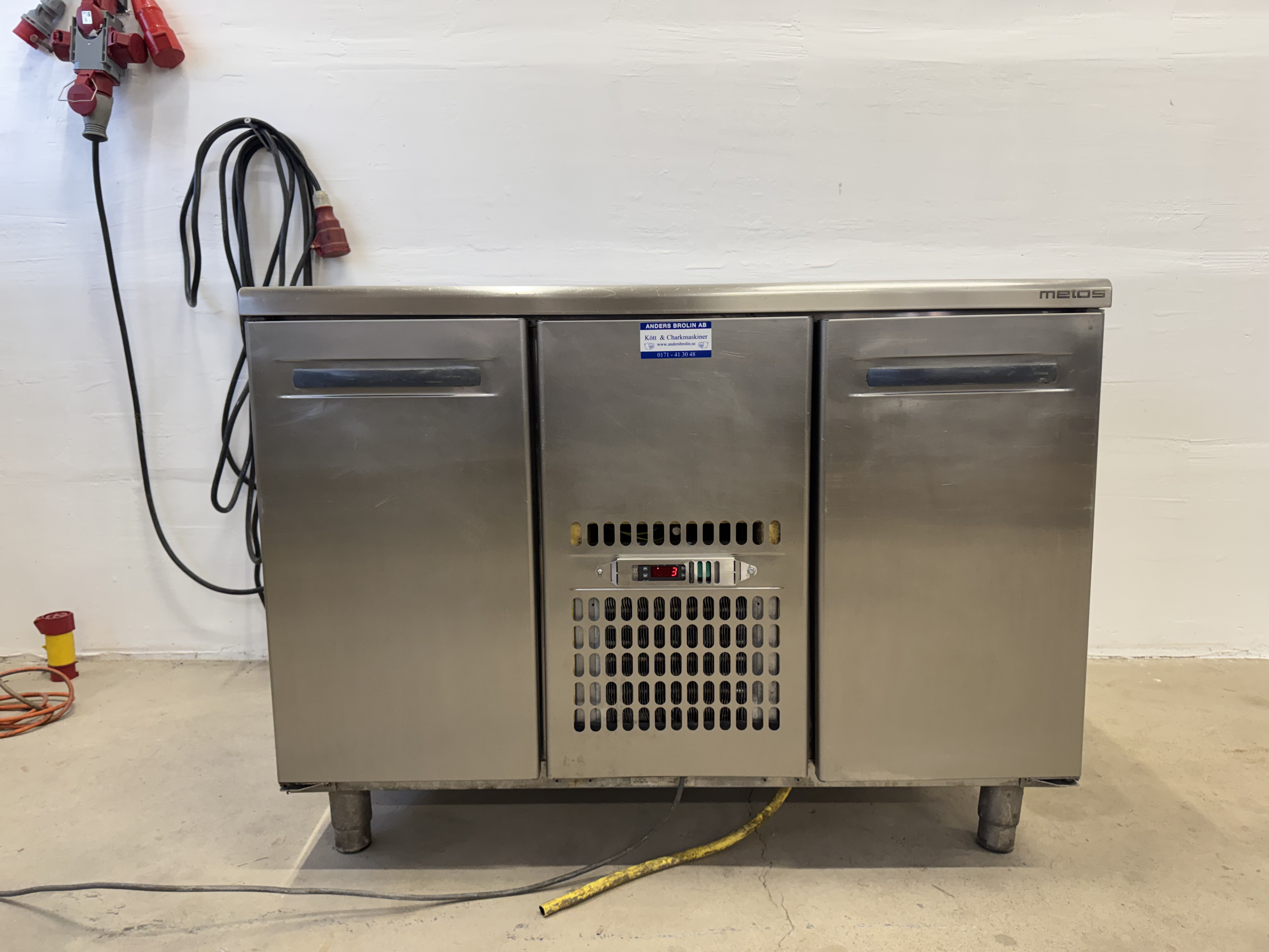 Used Metos kylbänk med tövattenavlopp #2819