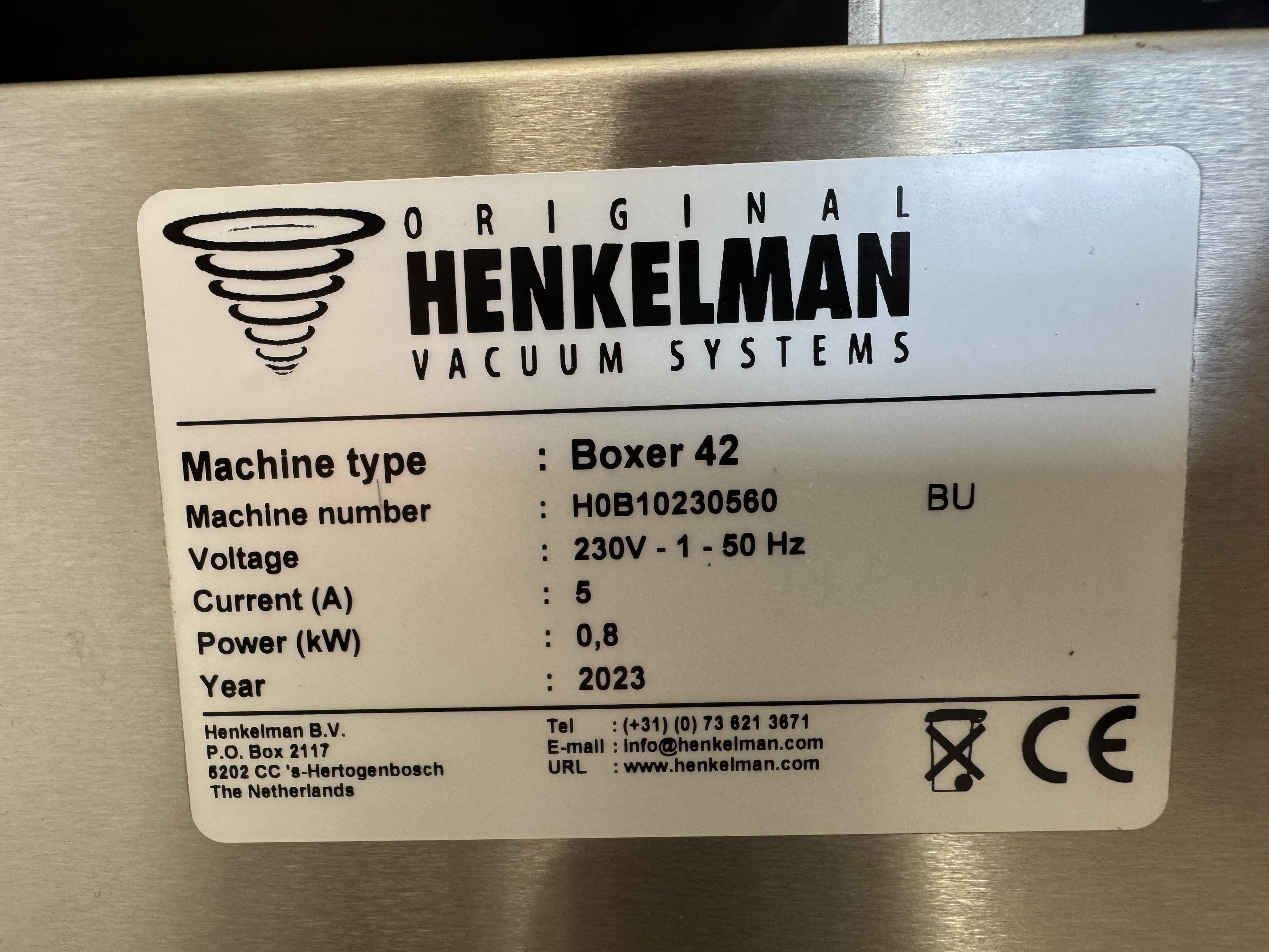 Used Vakuummaskin Henkelman Boxer 42 #2837