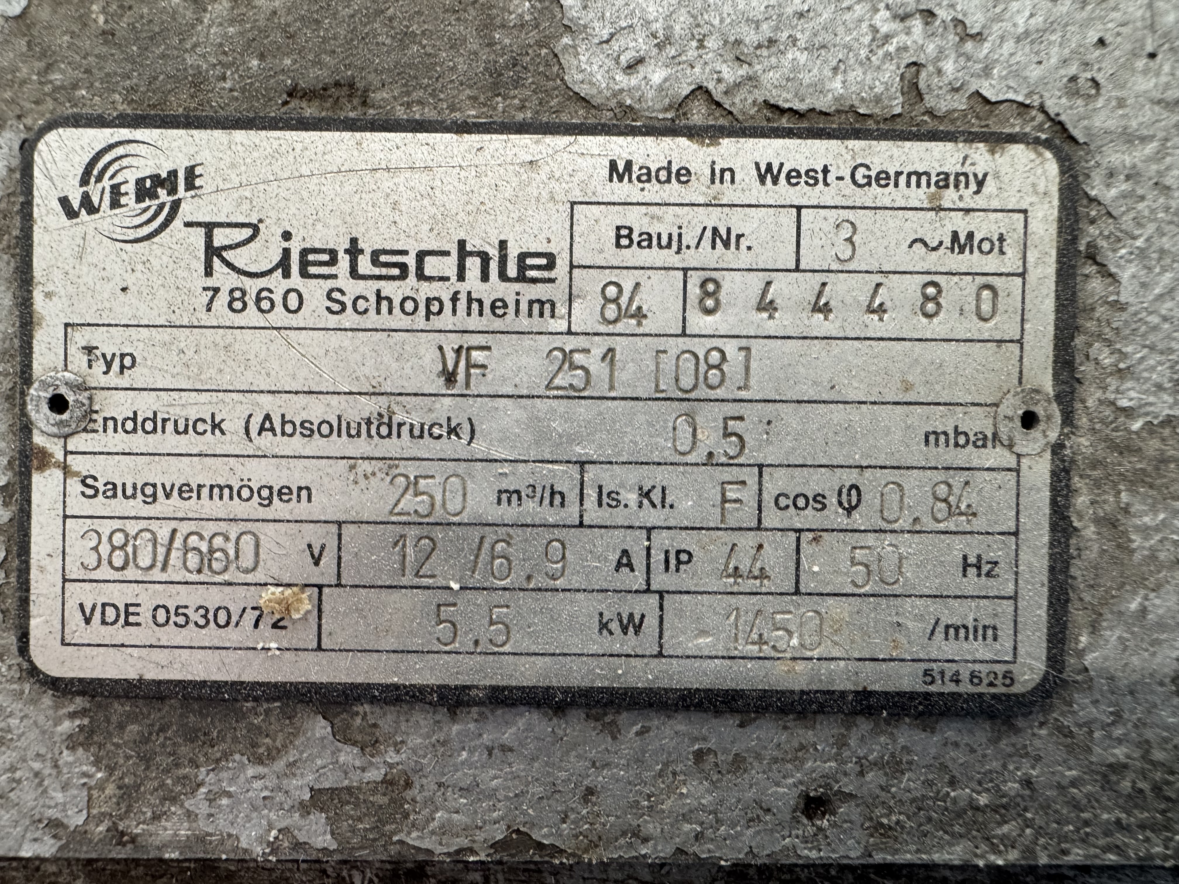 Other Rietschle VF 251