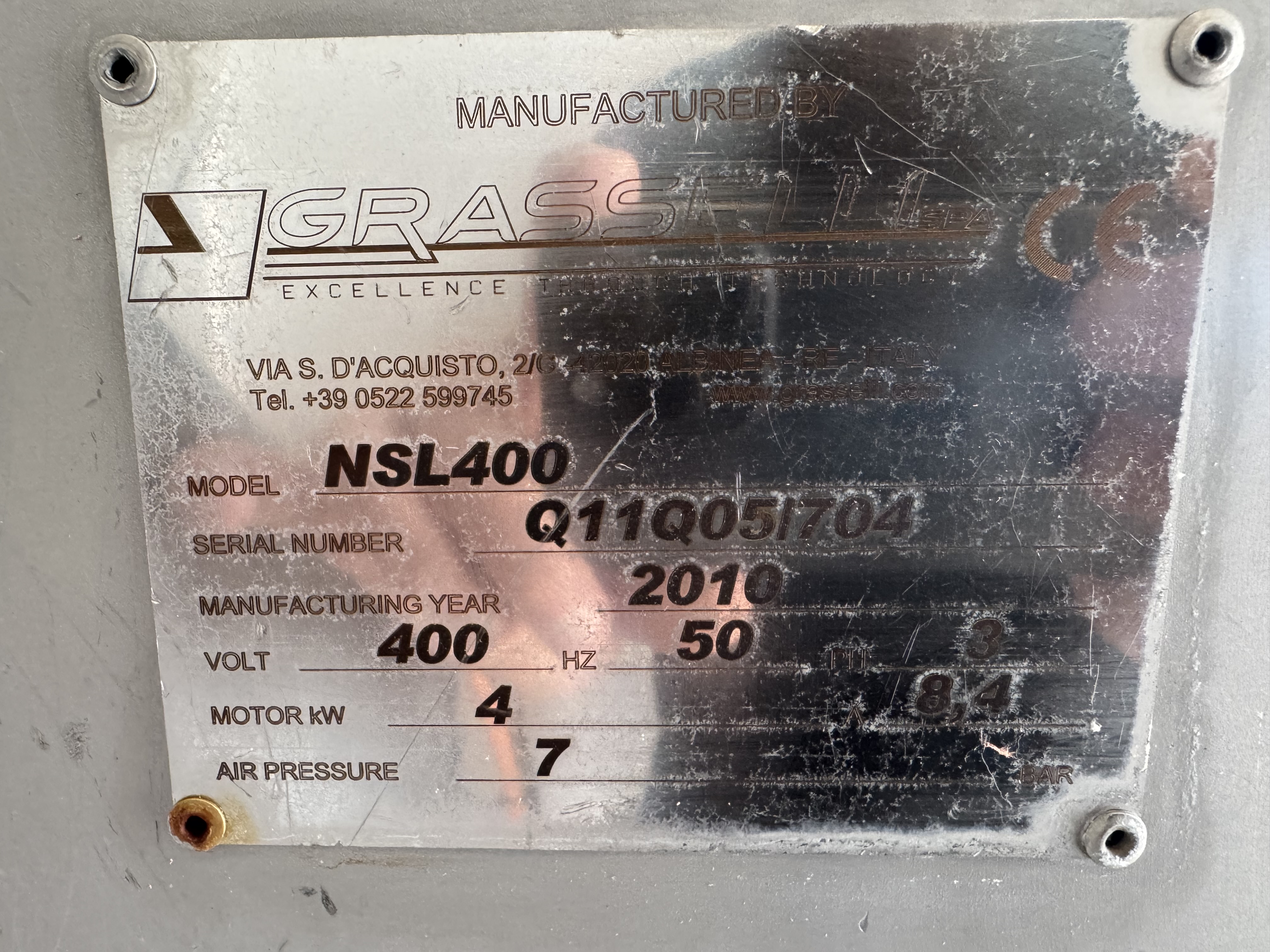 Used Tärningsmaskin GRASSELLI NSL400 #2874