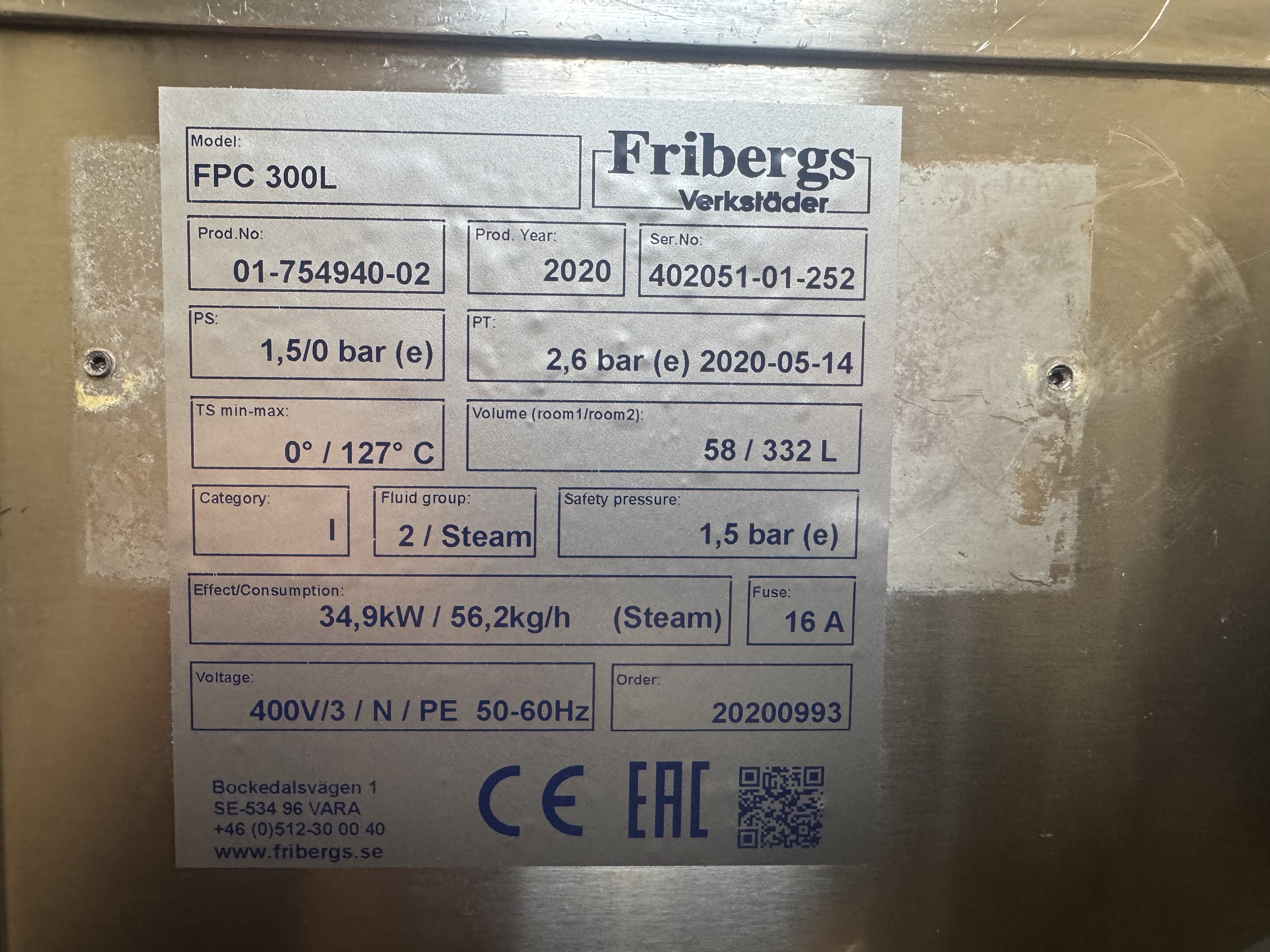Used Kokgrytor Fribergs Panocopter PFC (ånga) #2900